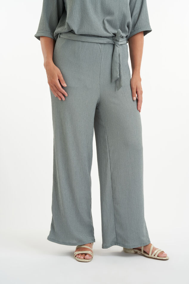 Rechtvallende broek met knoopceintuur image number 0