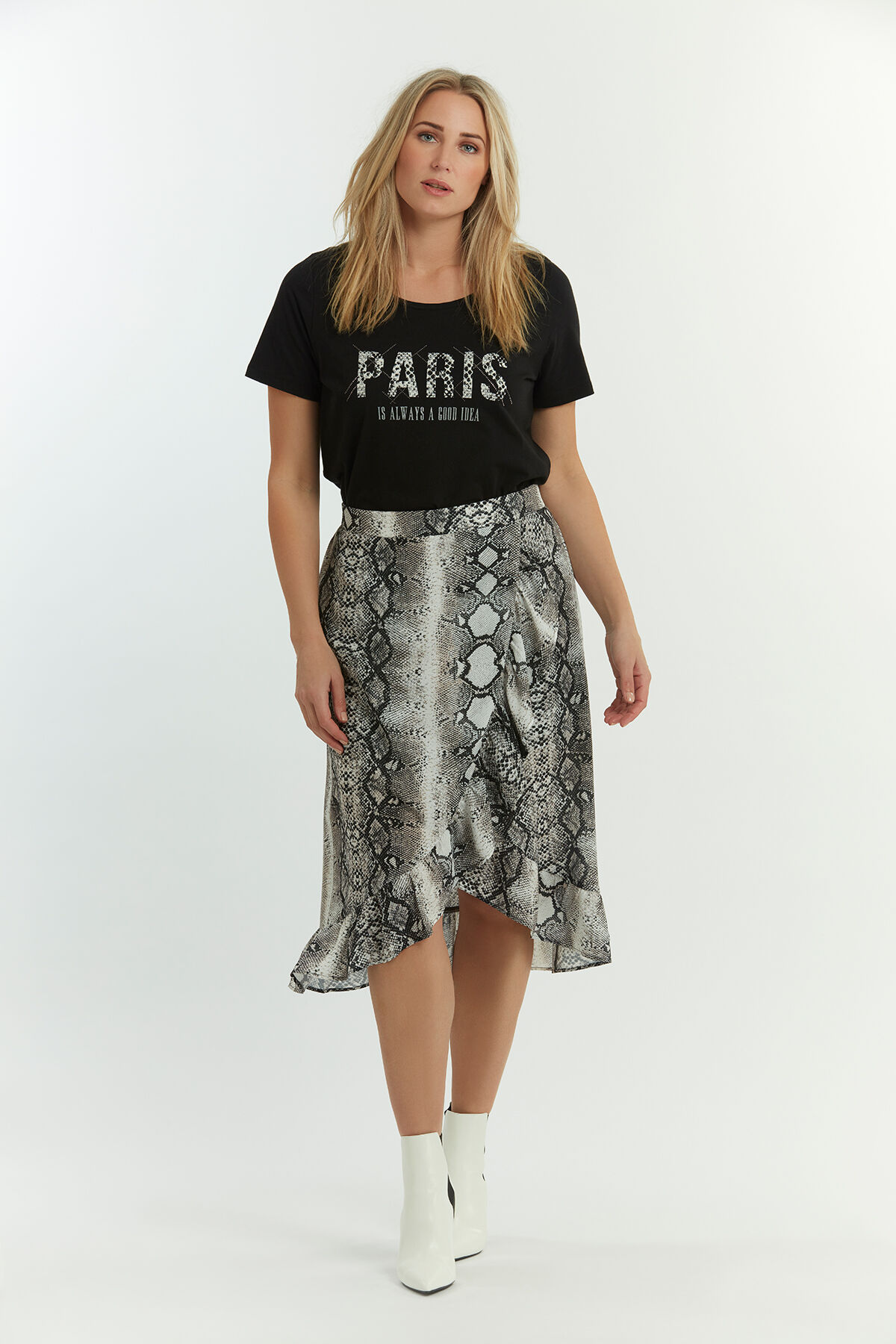 Overslagrok met slangenprint image number 4