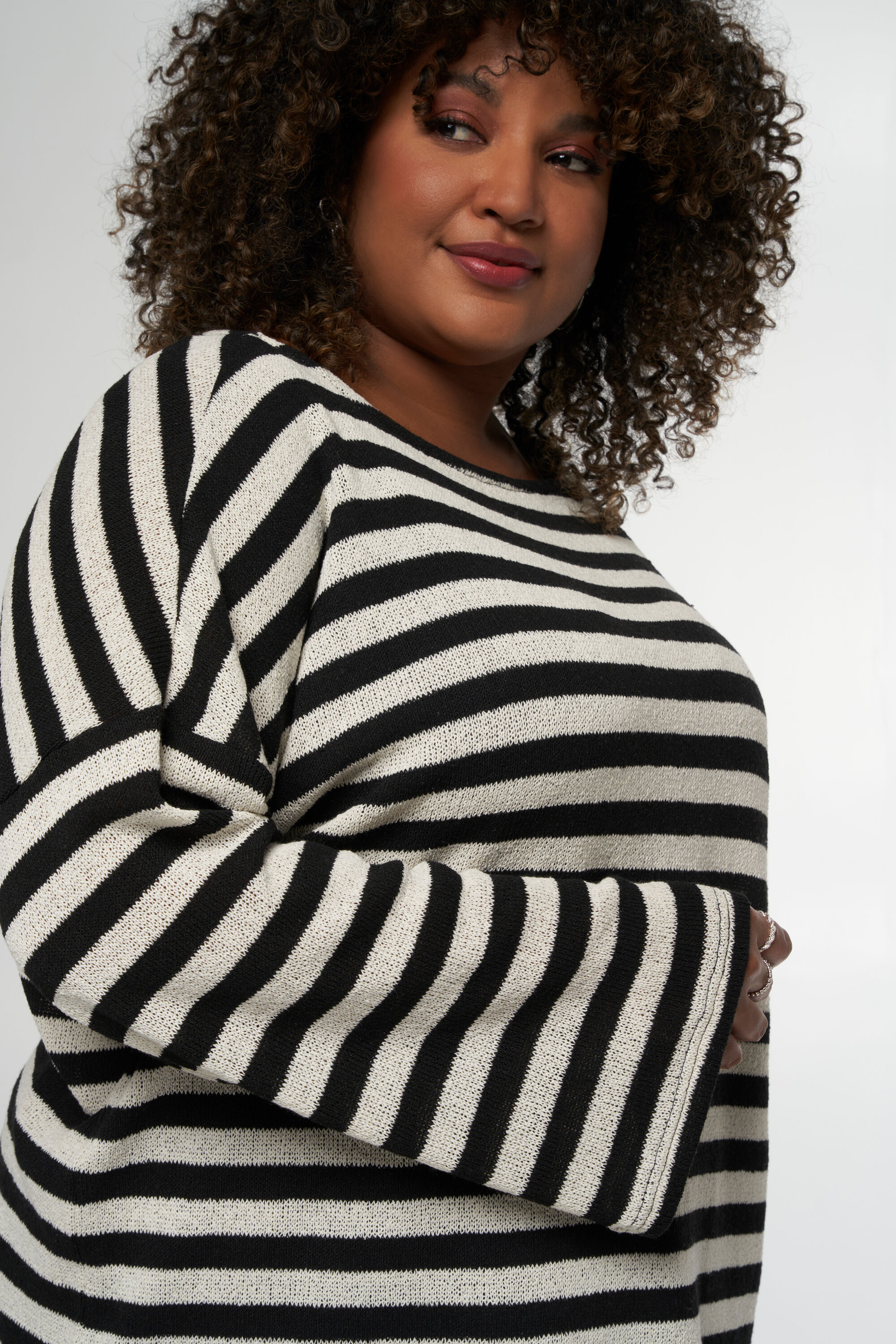 Top met lange uitlopende mouwen image number 4