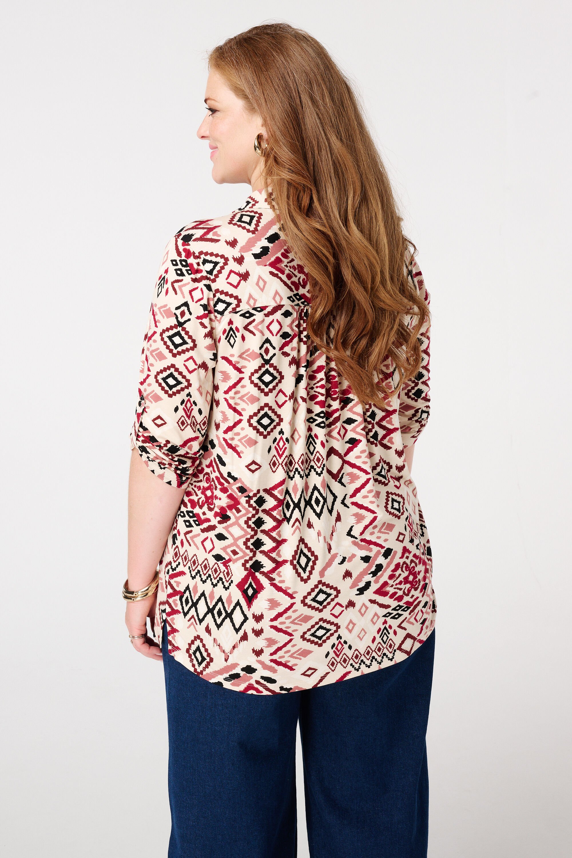 Jersey top met print image number 3