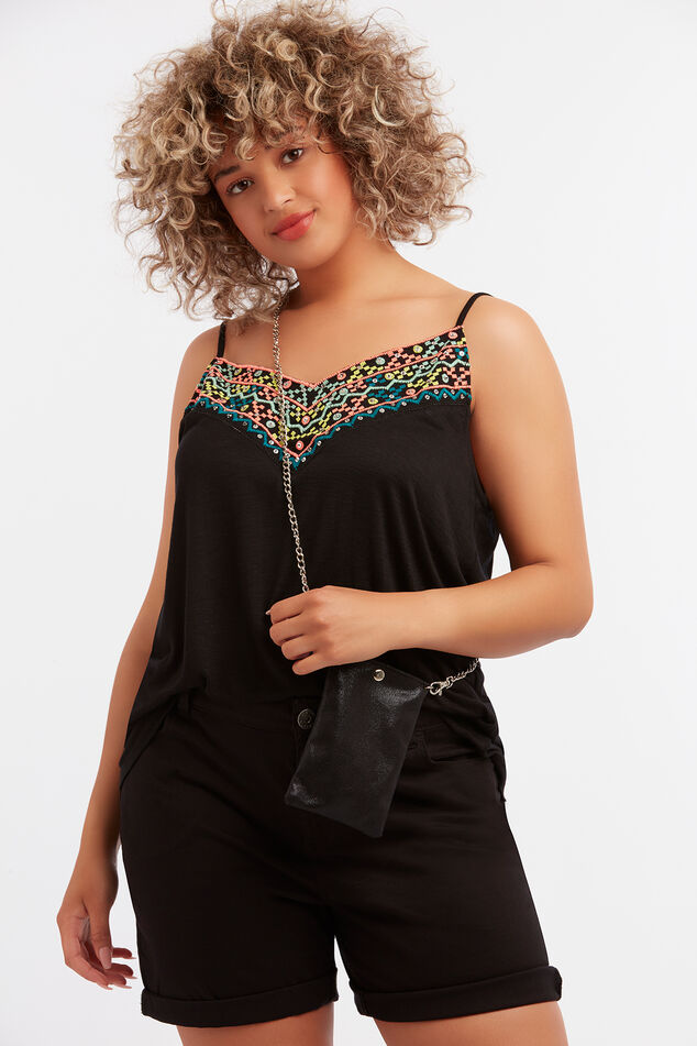Top met embroidery image number 4