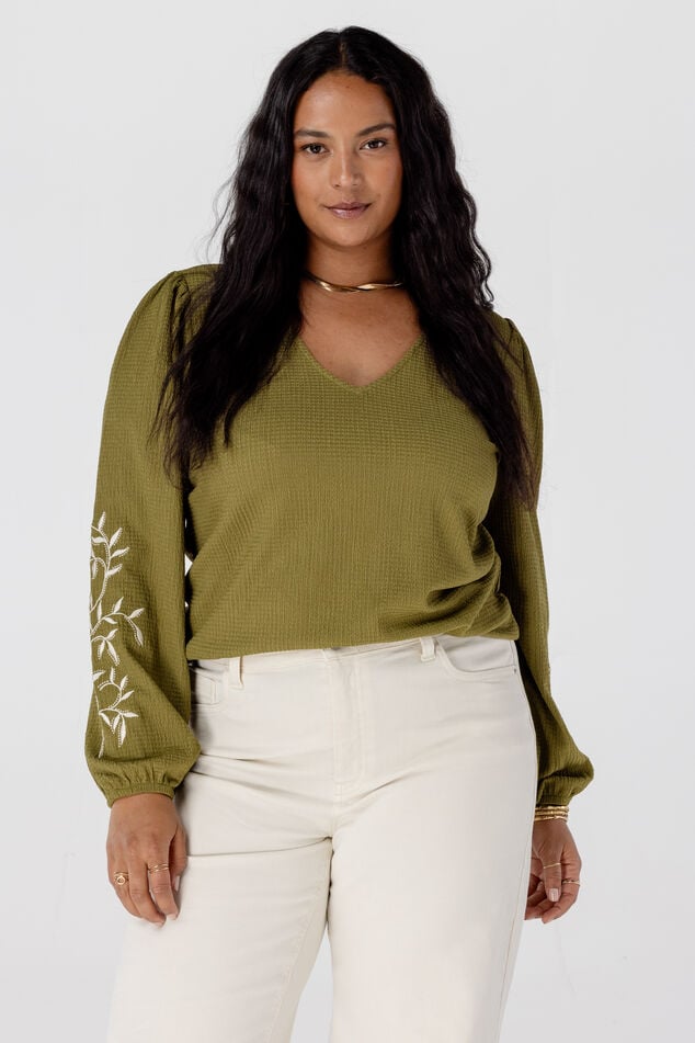 Top met borduursel image number 0