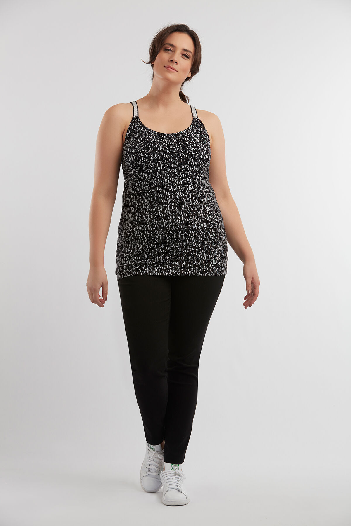 Mouwloze top met kruisbandjes image number 3