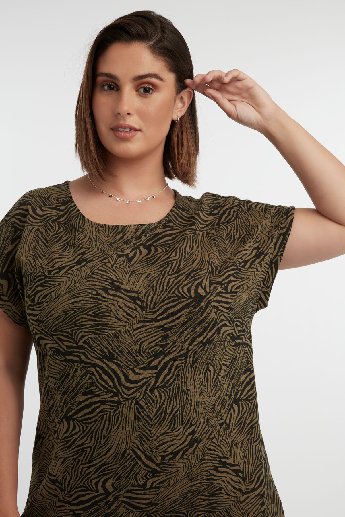 Lang T-shirt met print image number 5