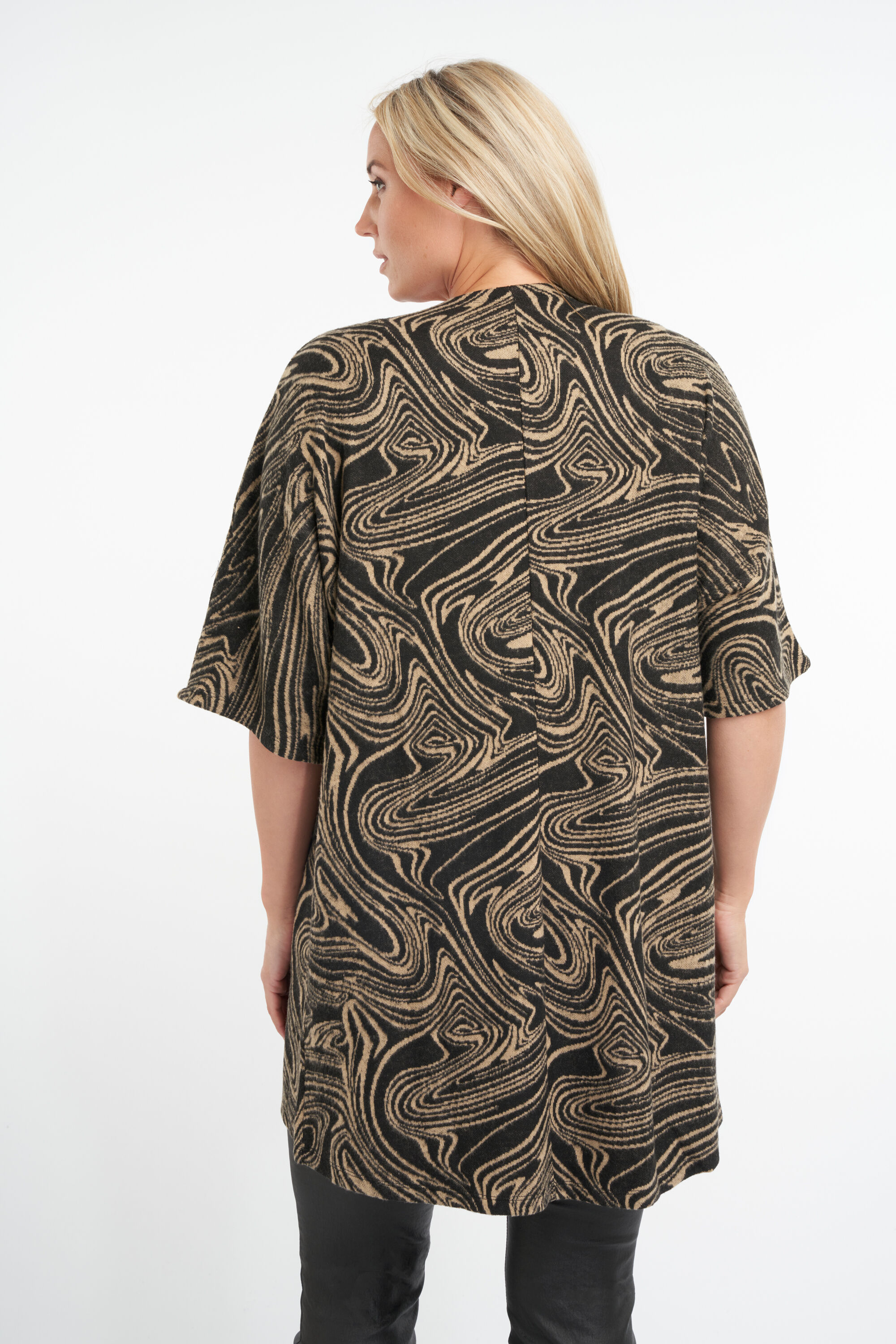 Openvallend vest met print image number 4