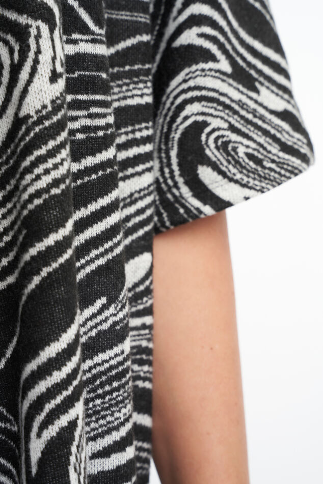 Openvallend vest met print image number 6