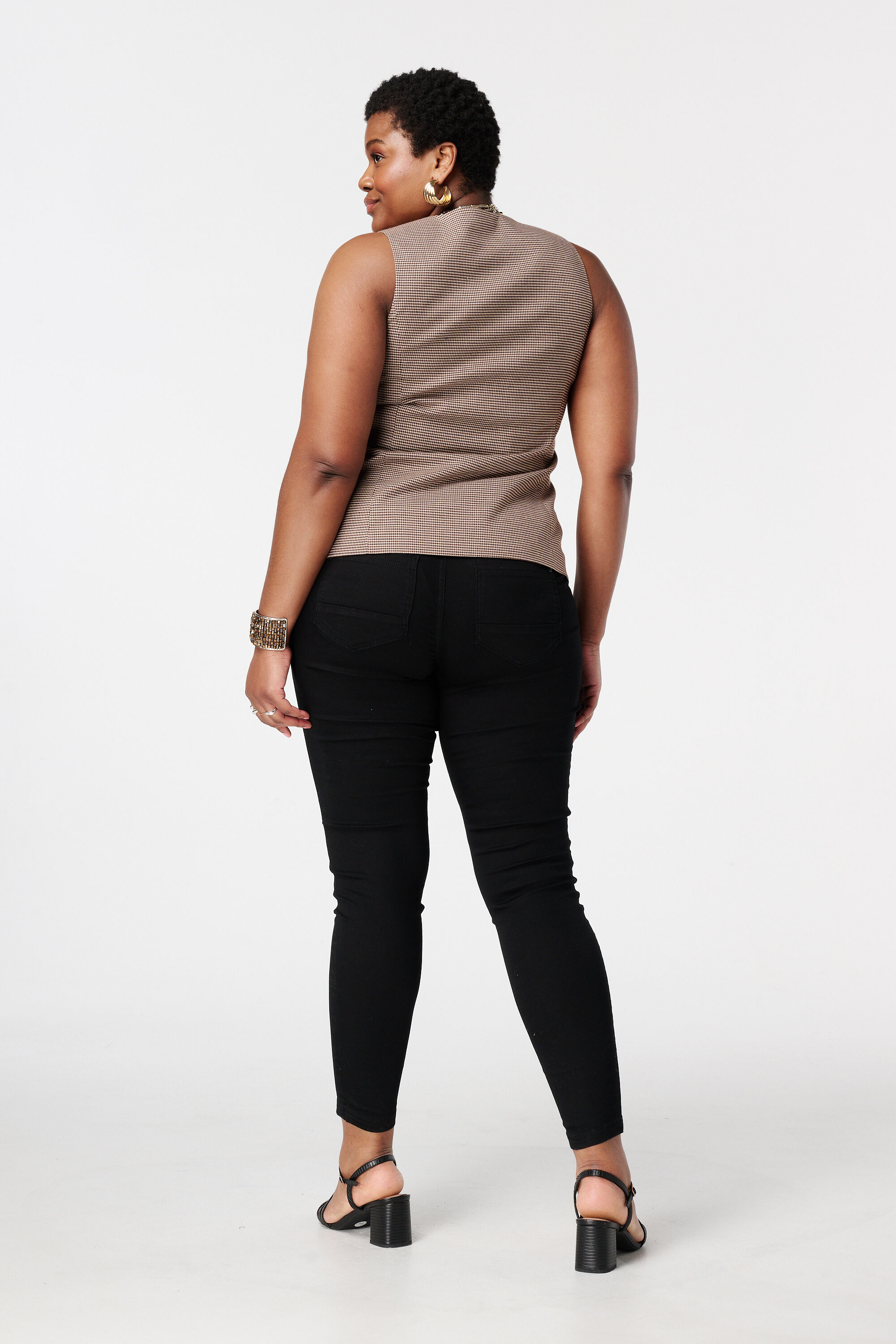 Tregging met denim look image number 3