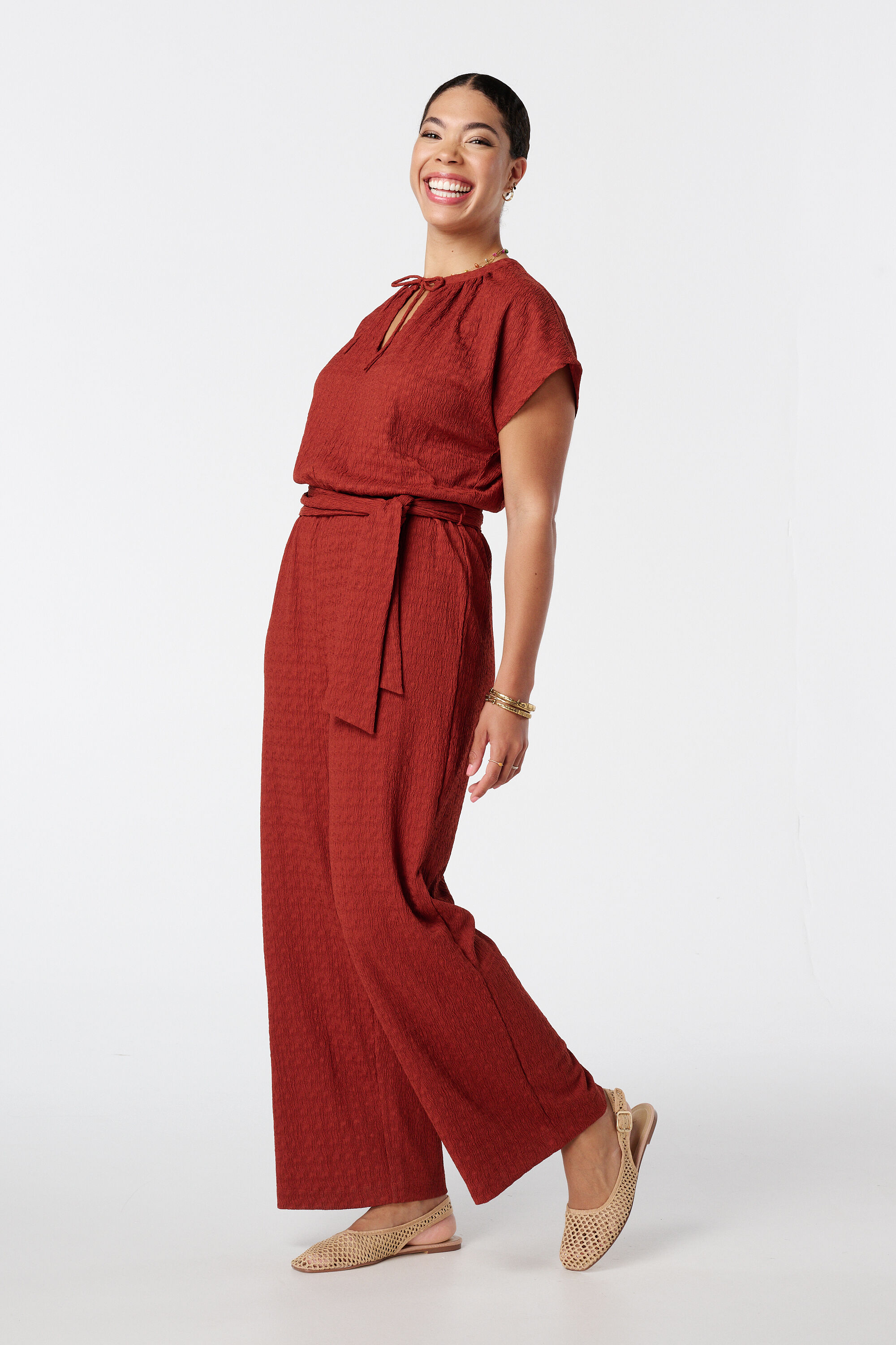 Jumpsuit met wijde pijpen image number 5