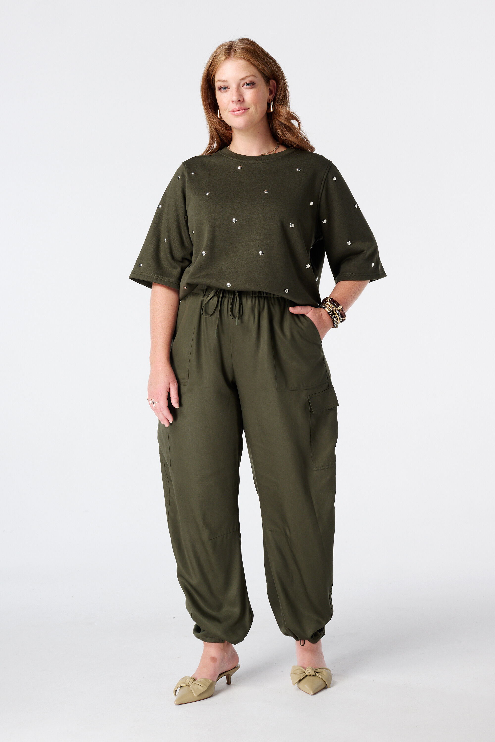 Ballon broek met cargo look