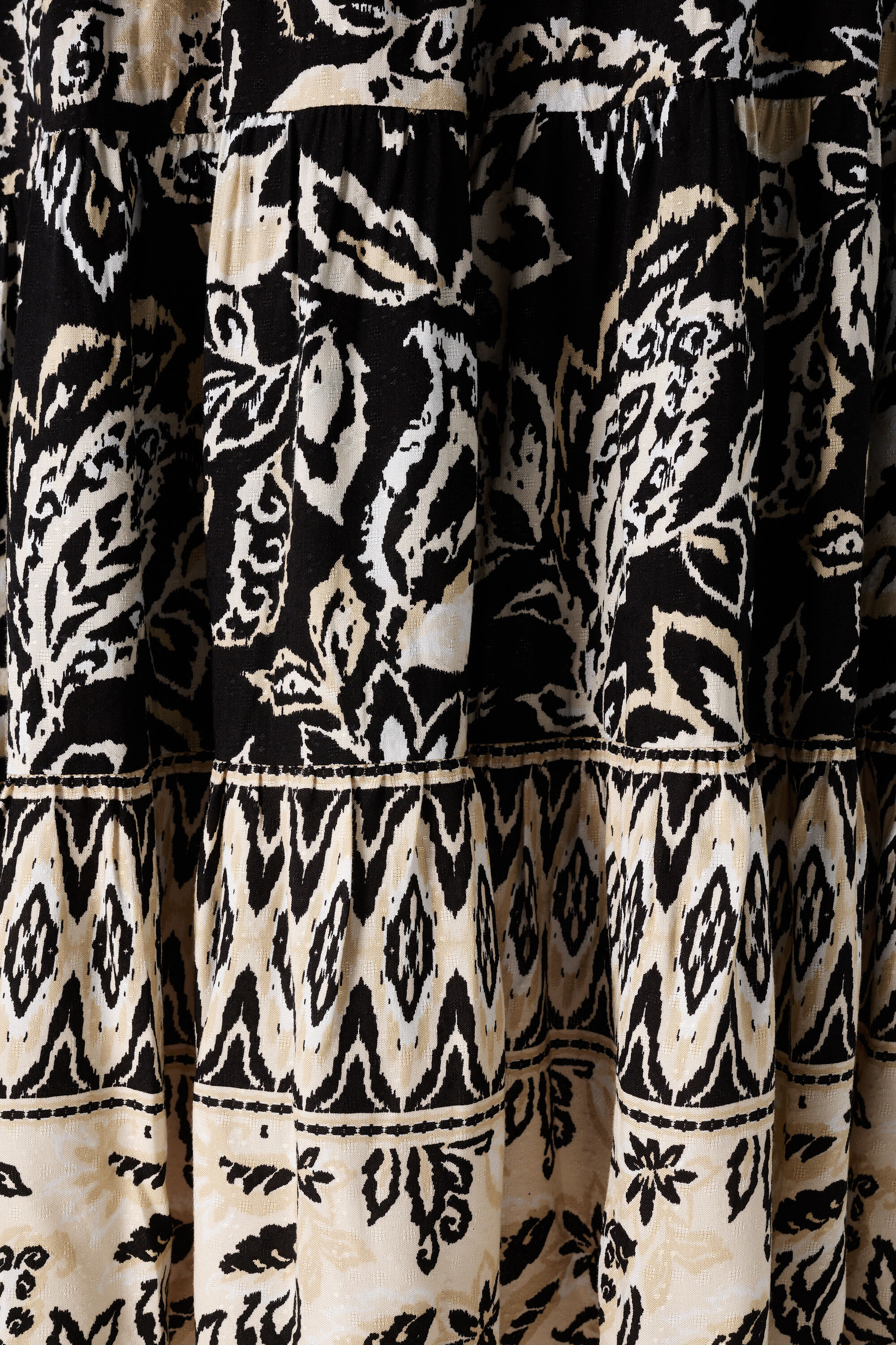 Rok met gesmokte tailleband image number 4