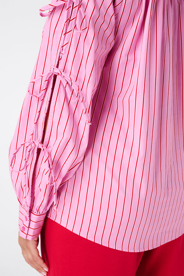 Blouse met strikdetail image number 6