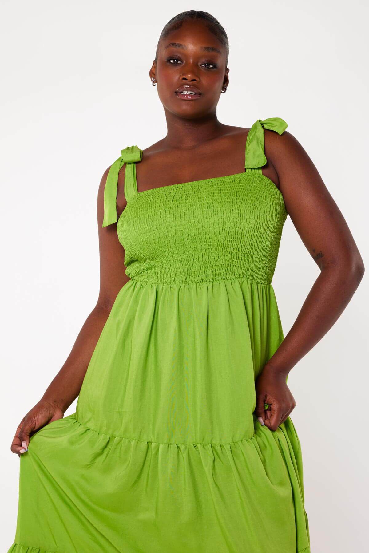 Cocktailjurk groen best sale