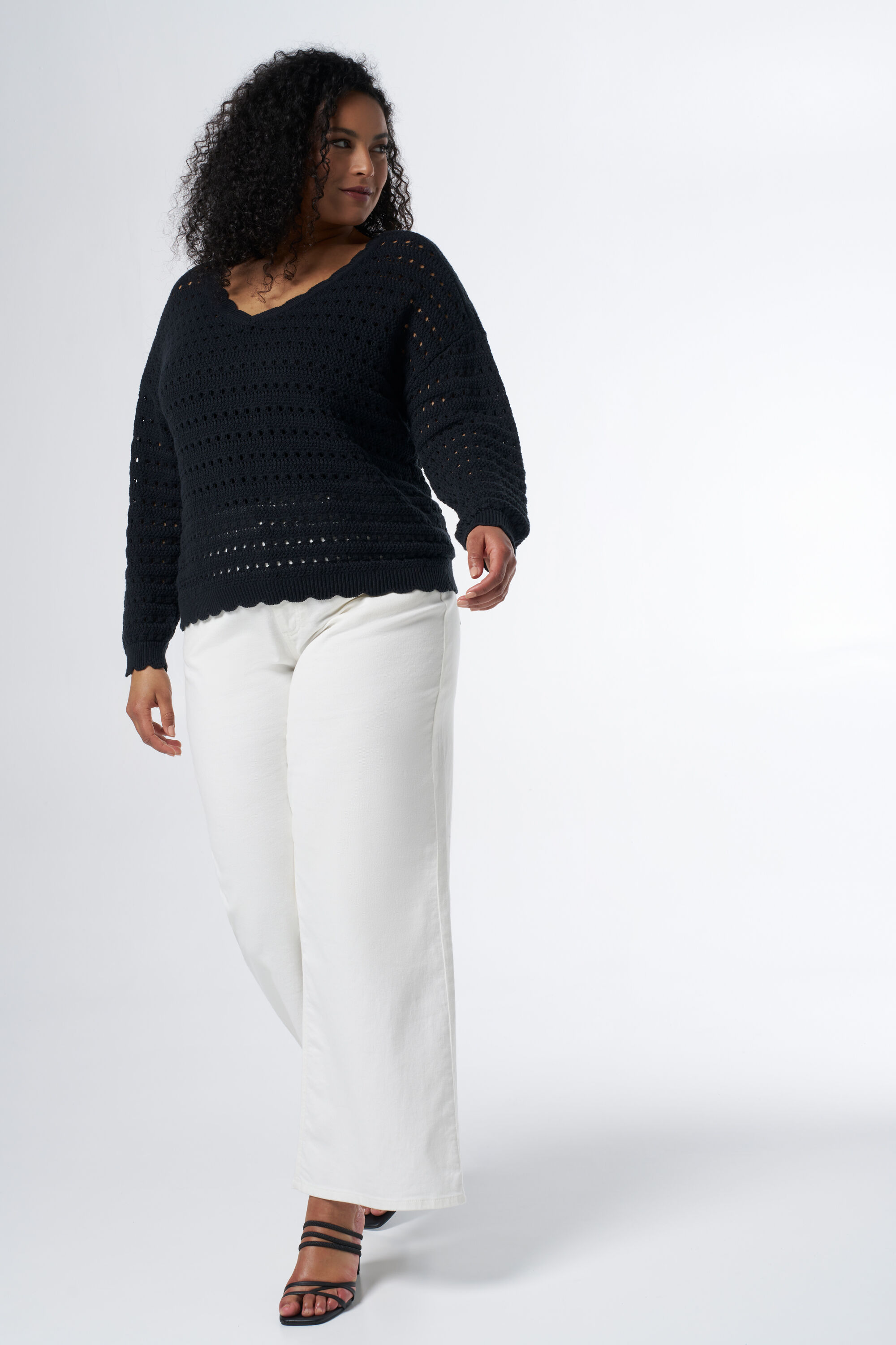 Grof gebreide trui  image number 5