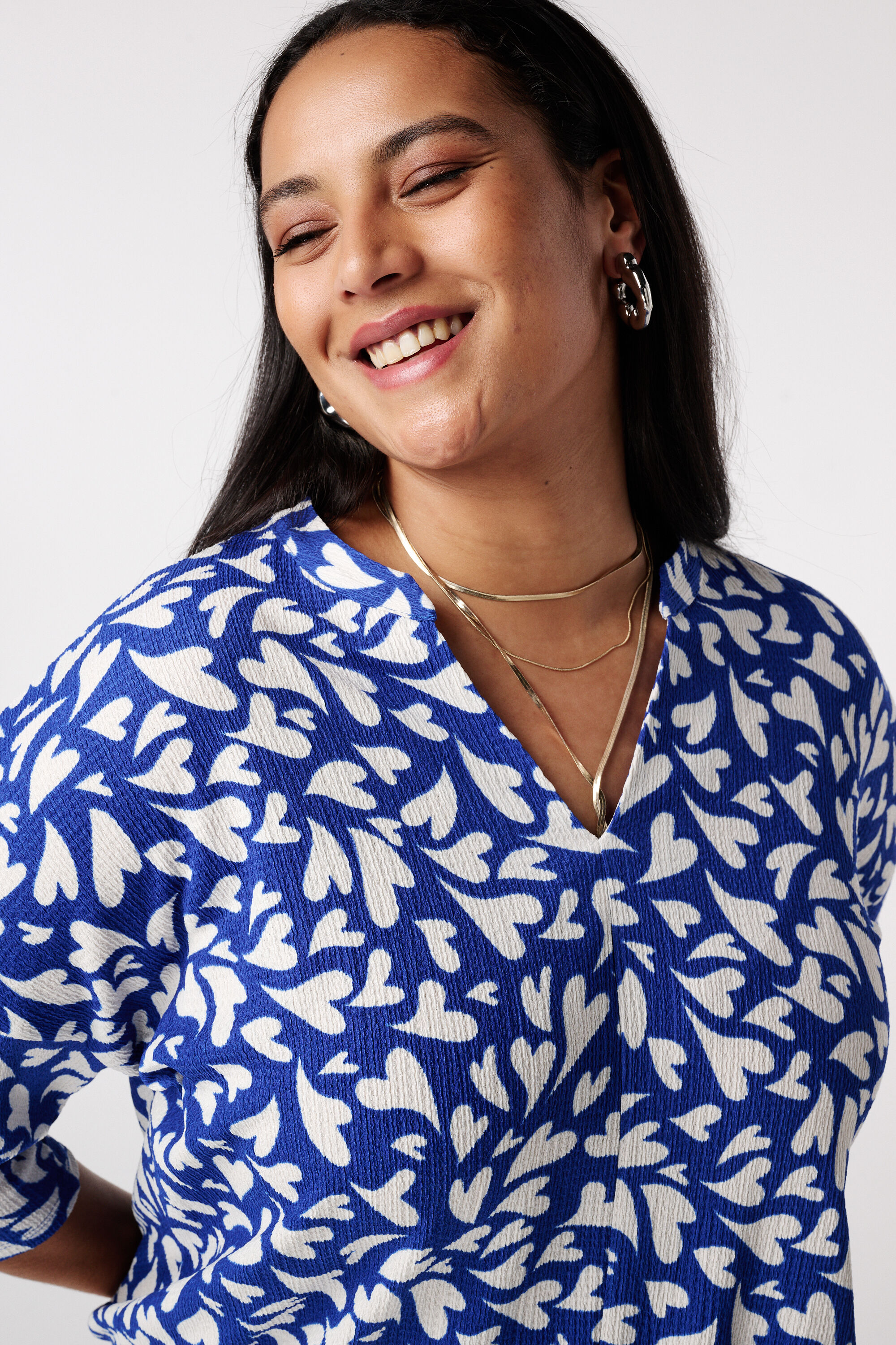 Top met driekwart mouwen image number 4