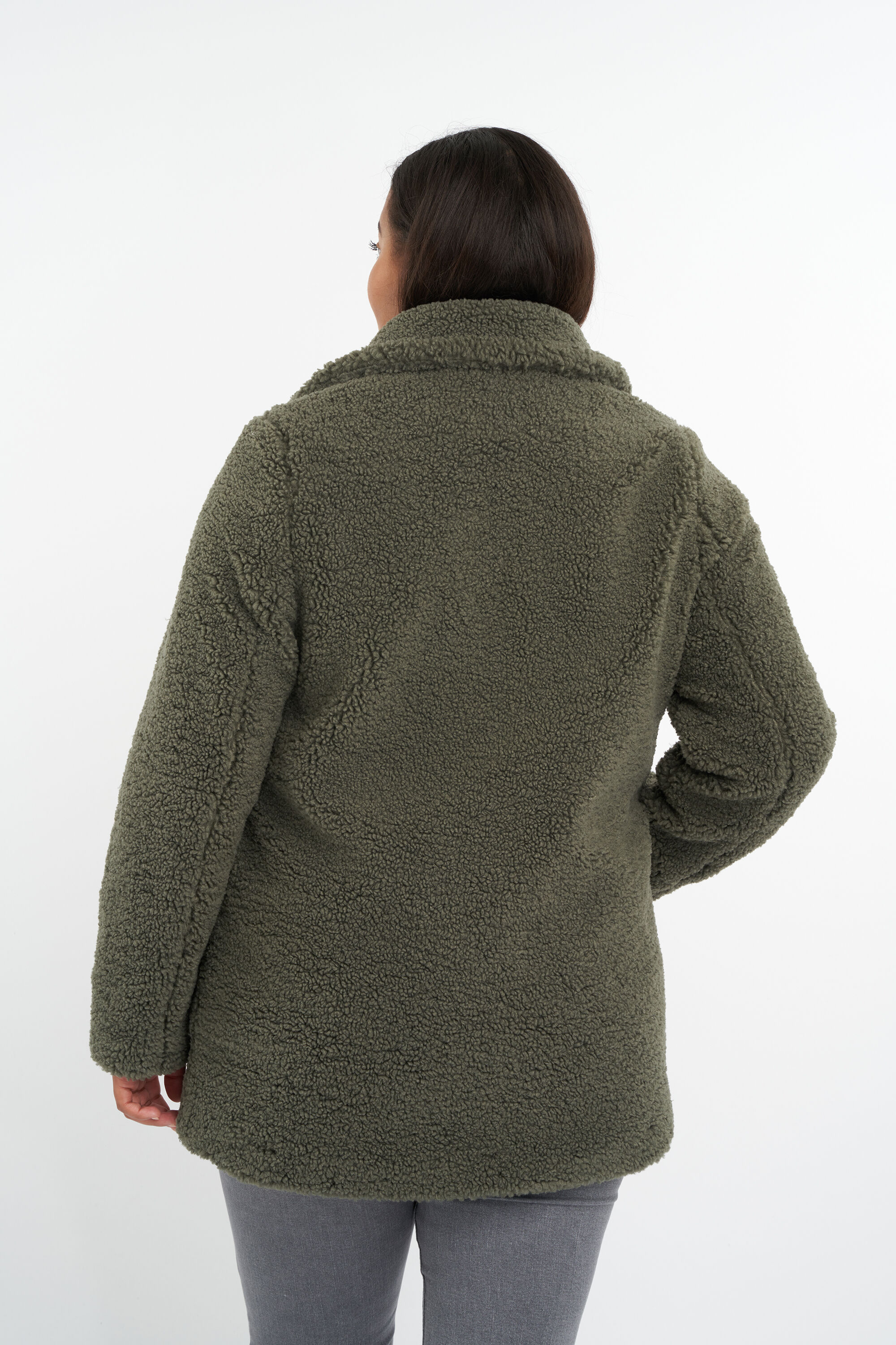 Zachte teddy jas image number 4