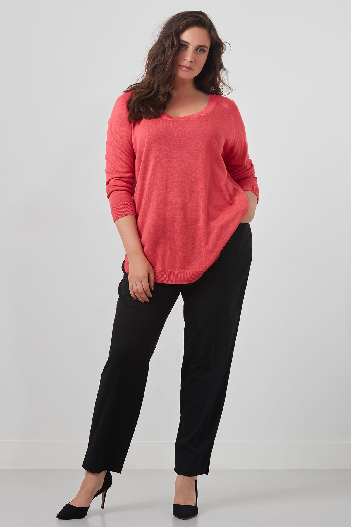 Trui met afgeronde onderzijde image number 3