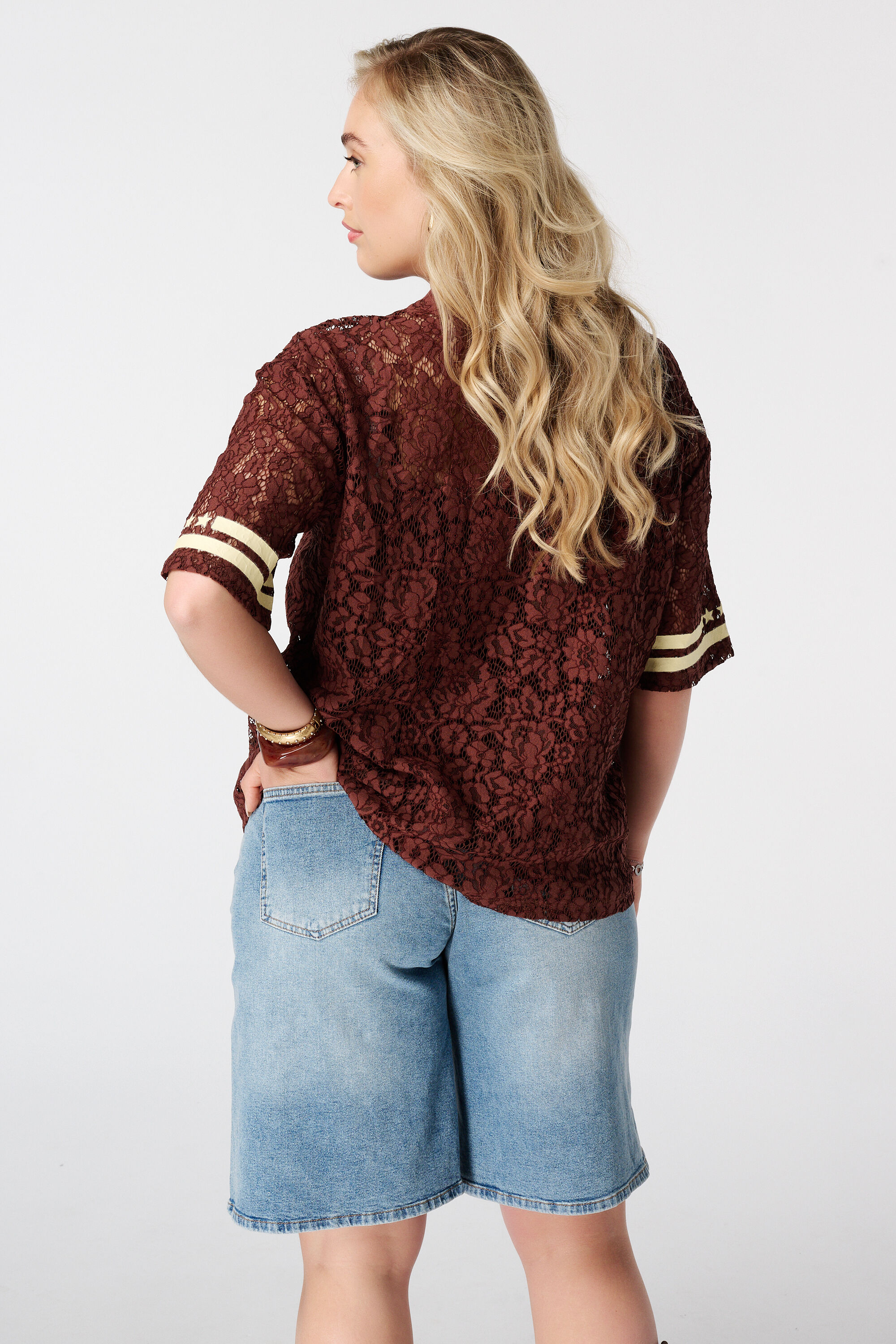Kanten top in jersey look image number 3