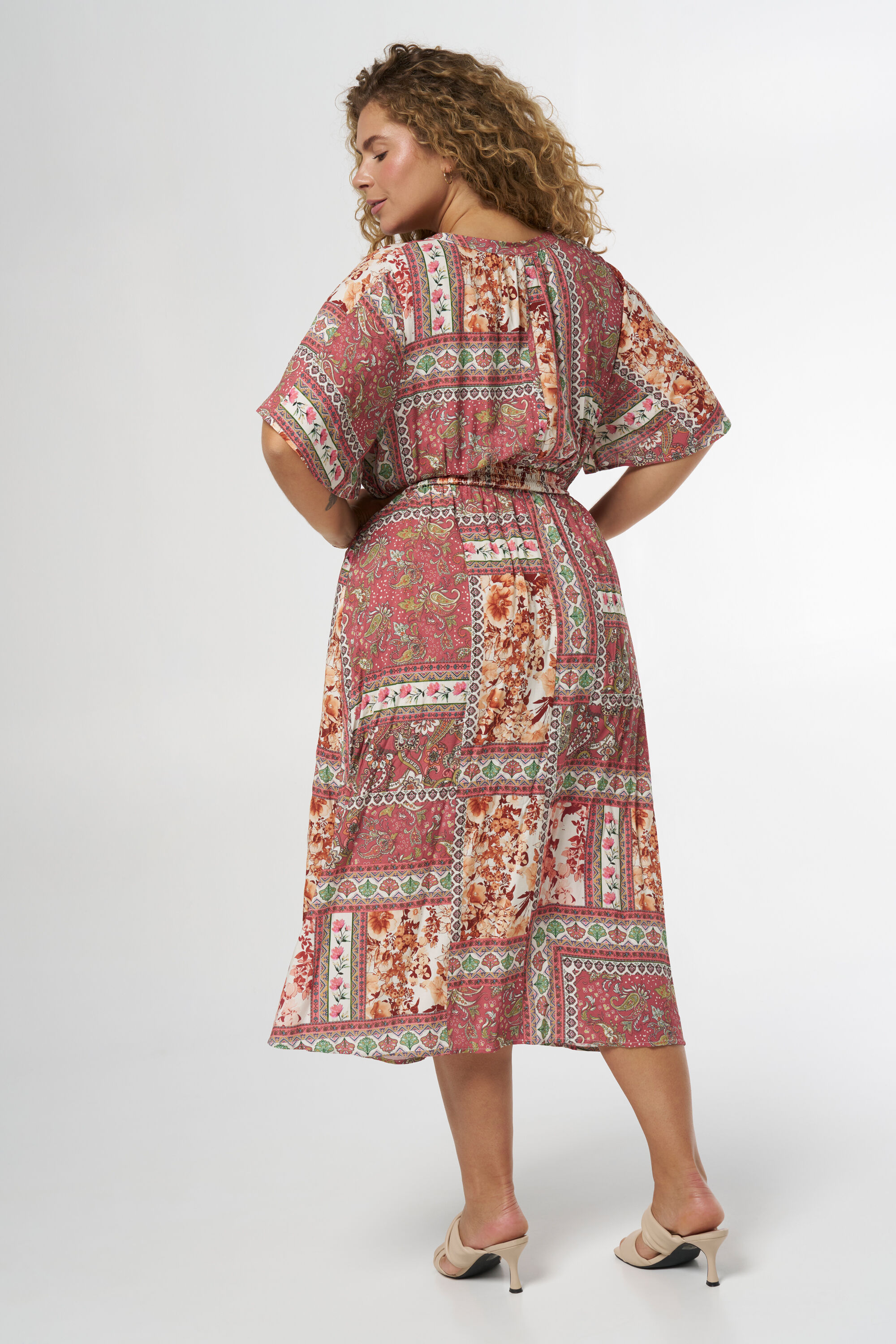 Midi jurk met print image number 3