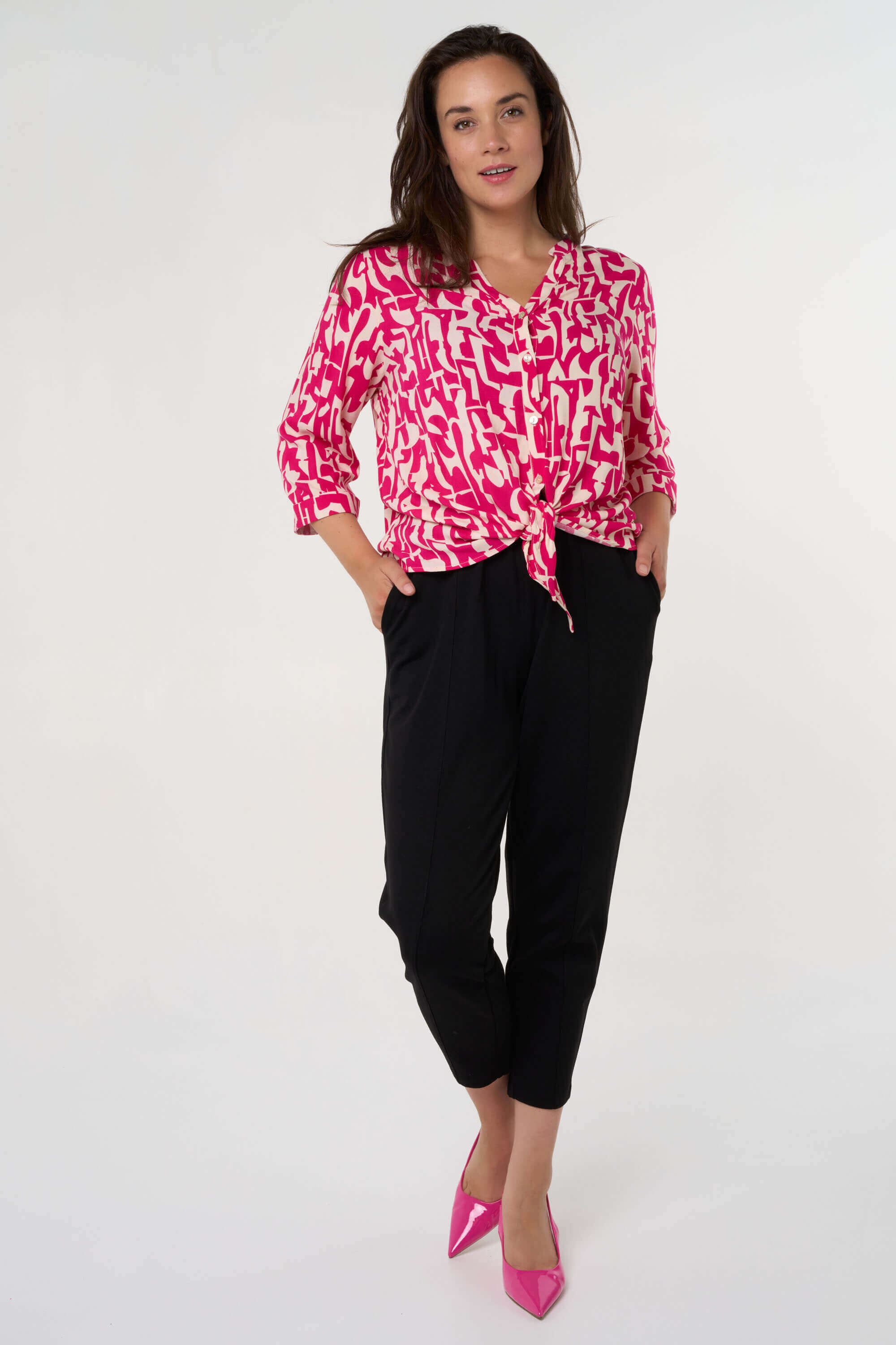 Blouse met grafische print image number 6