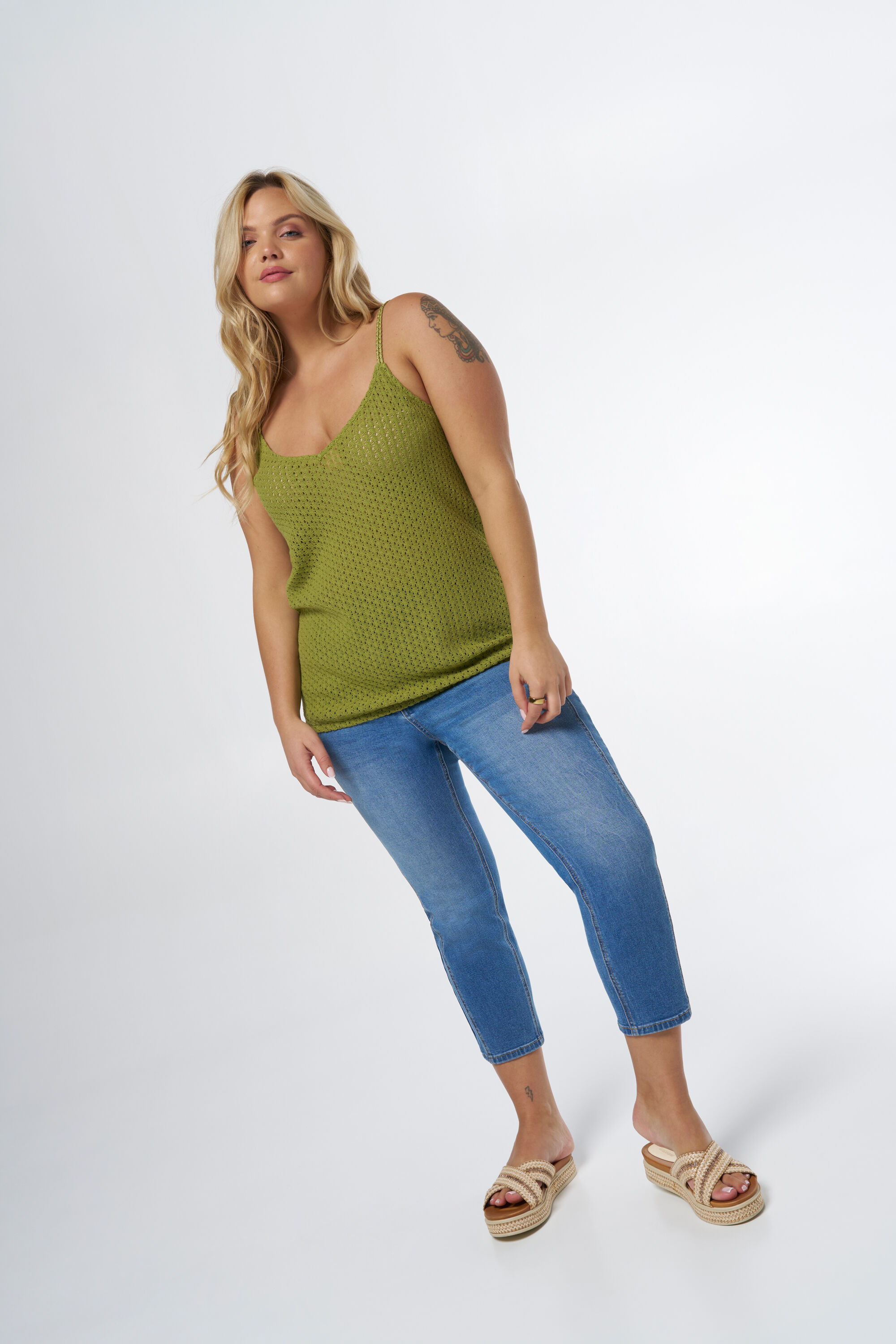 Top met gebreide structuur image number 5