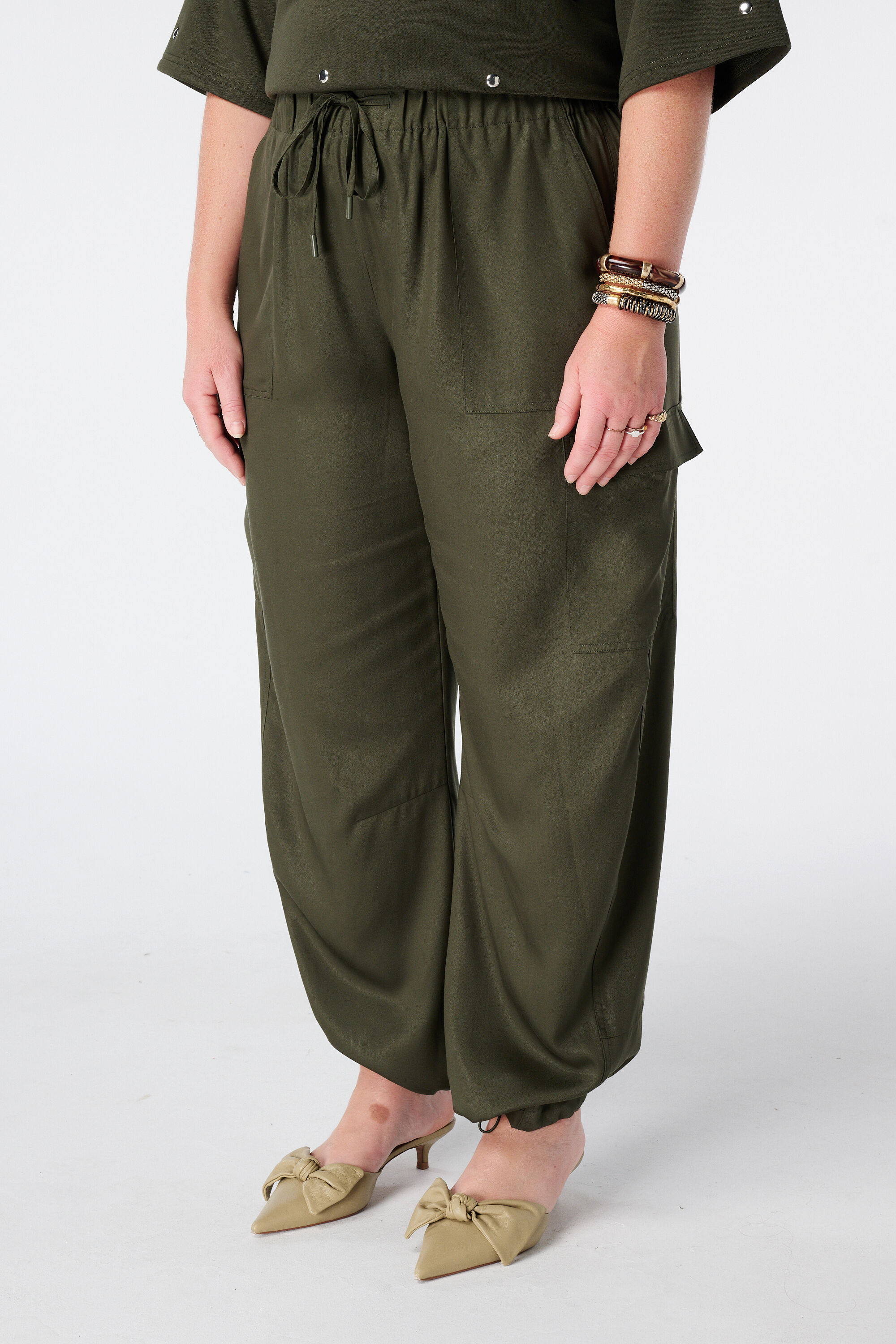 Ballon broek met cargo look image number 5