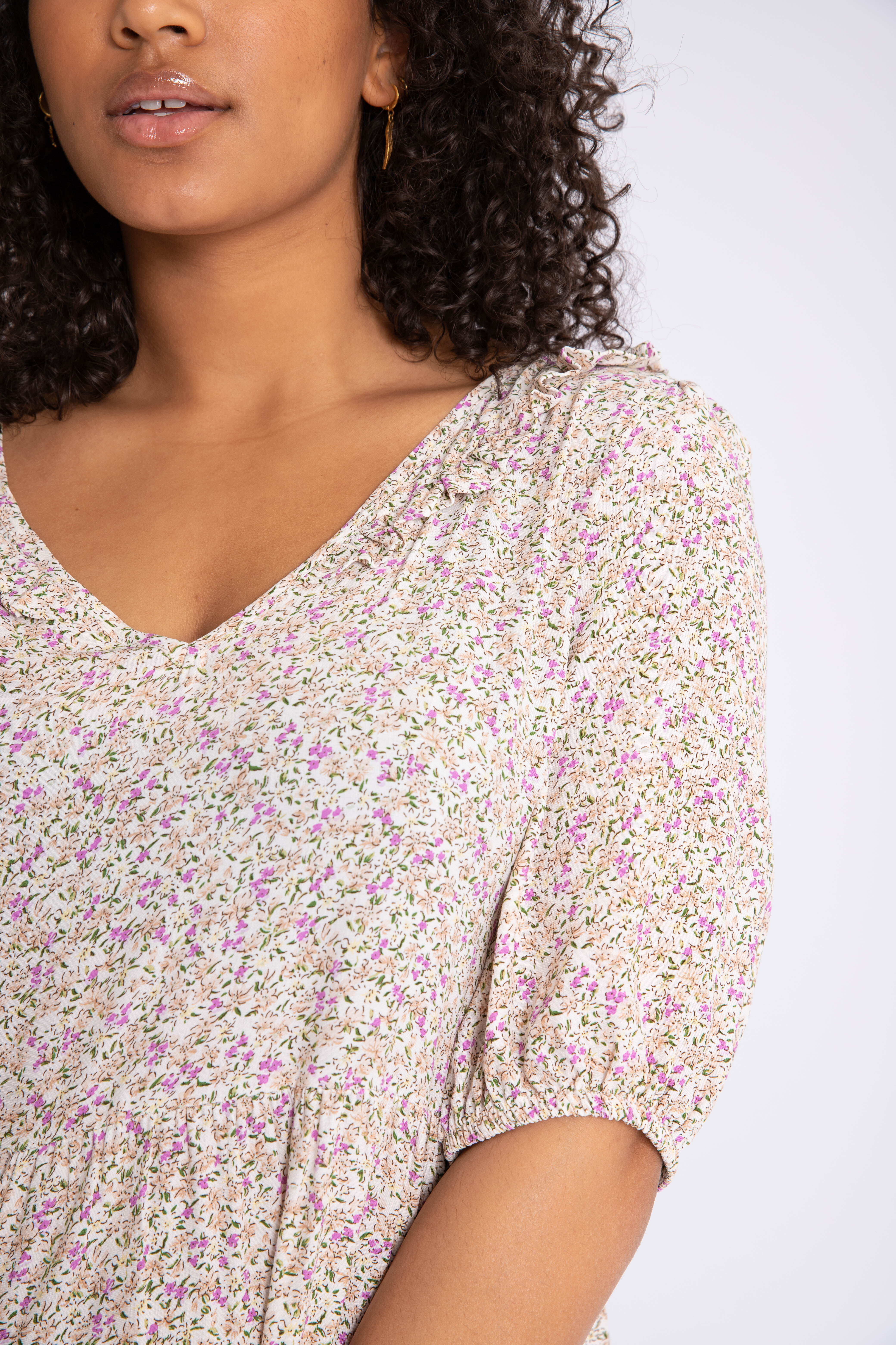 A-lijn jurk met print image number 6