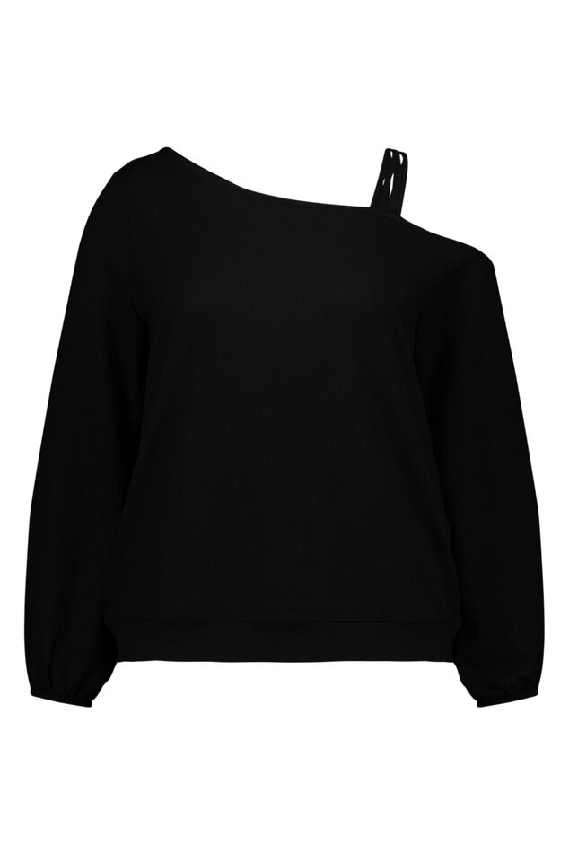 One shoulder structuur top image number 1