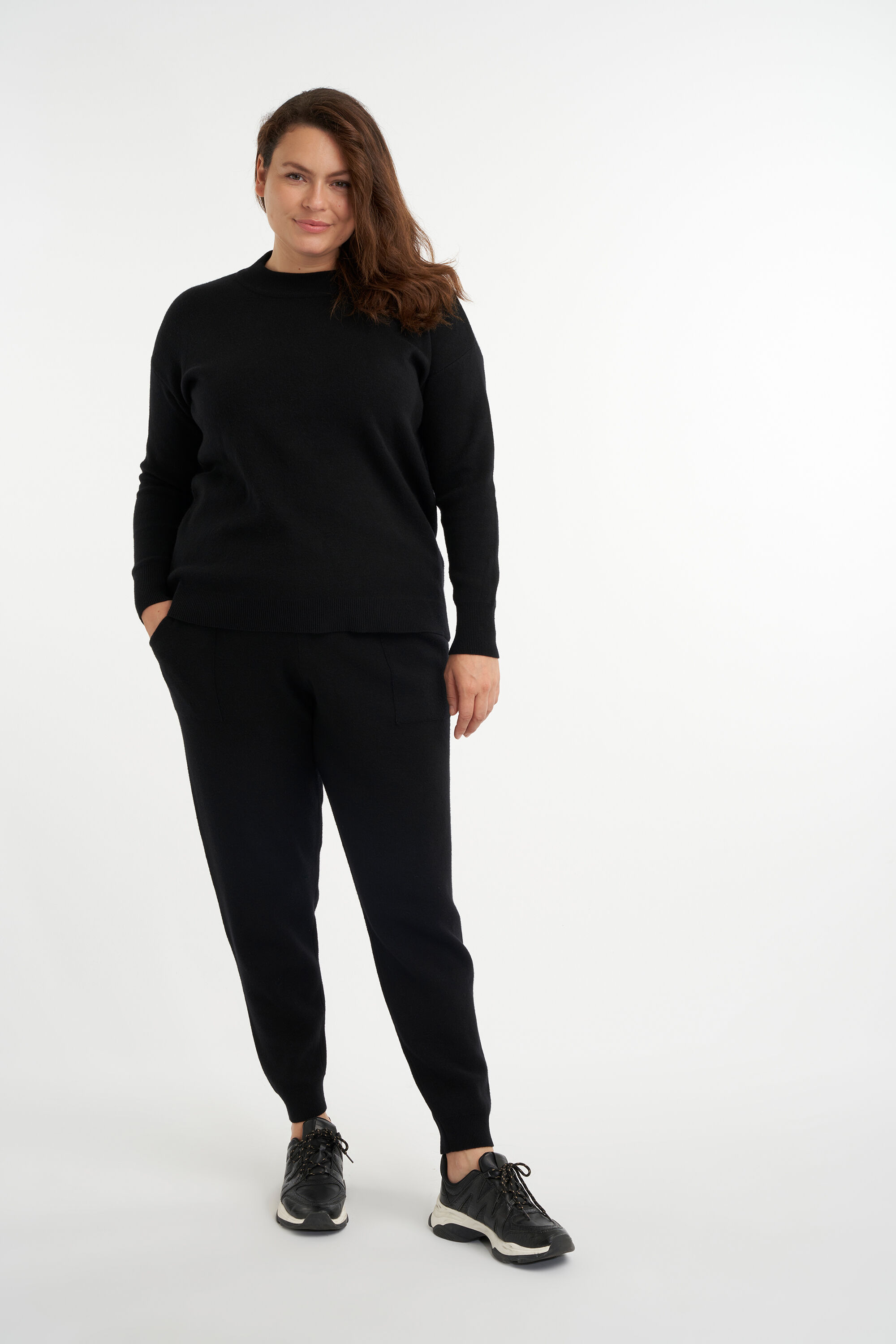 Fijngebreide lounge broek image number 4