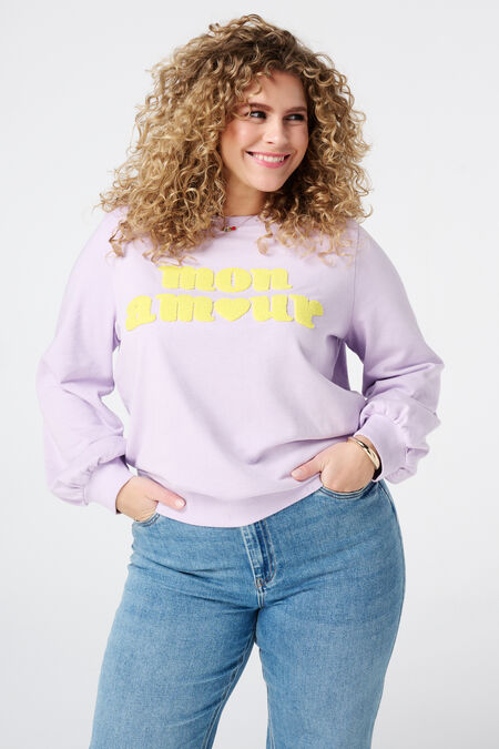 Sweater met tekst Sweater met tekst
