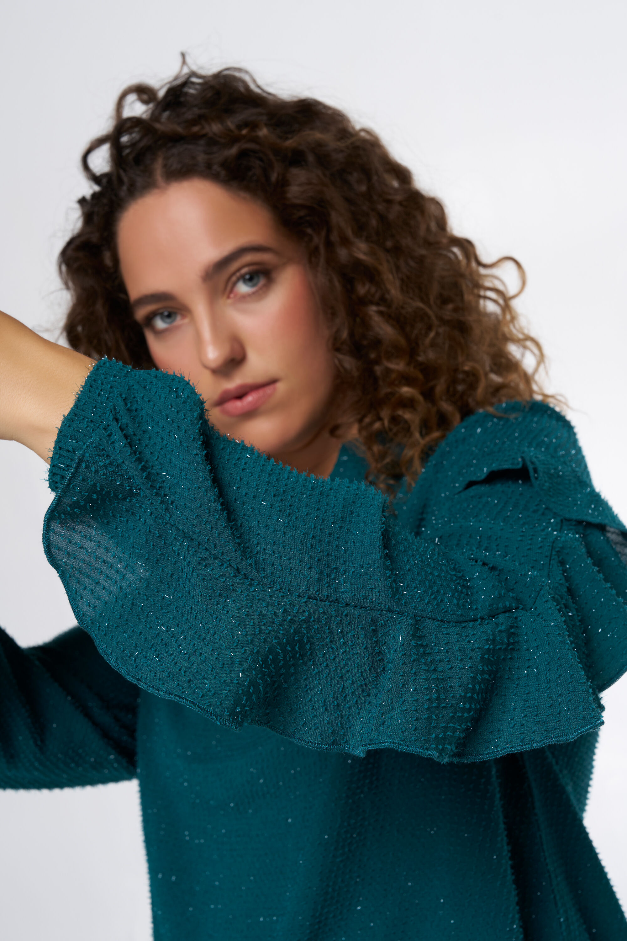 Blouse met volants image number 4