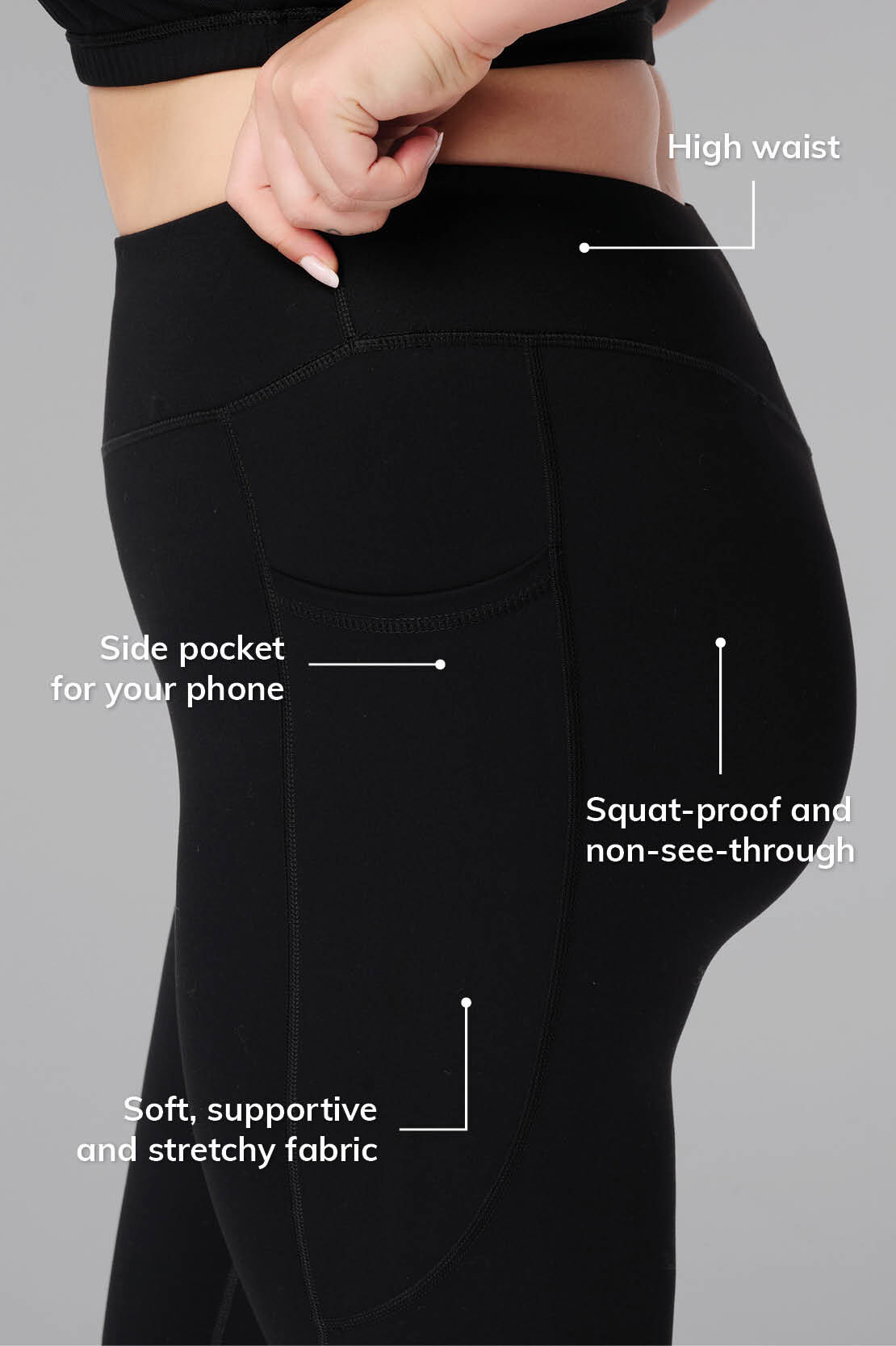 Sportlegging met zijzakken image number 3