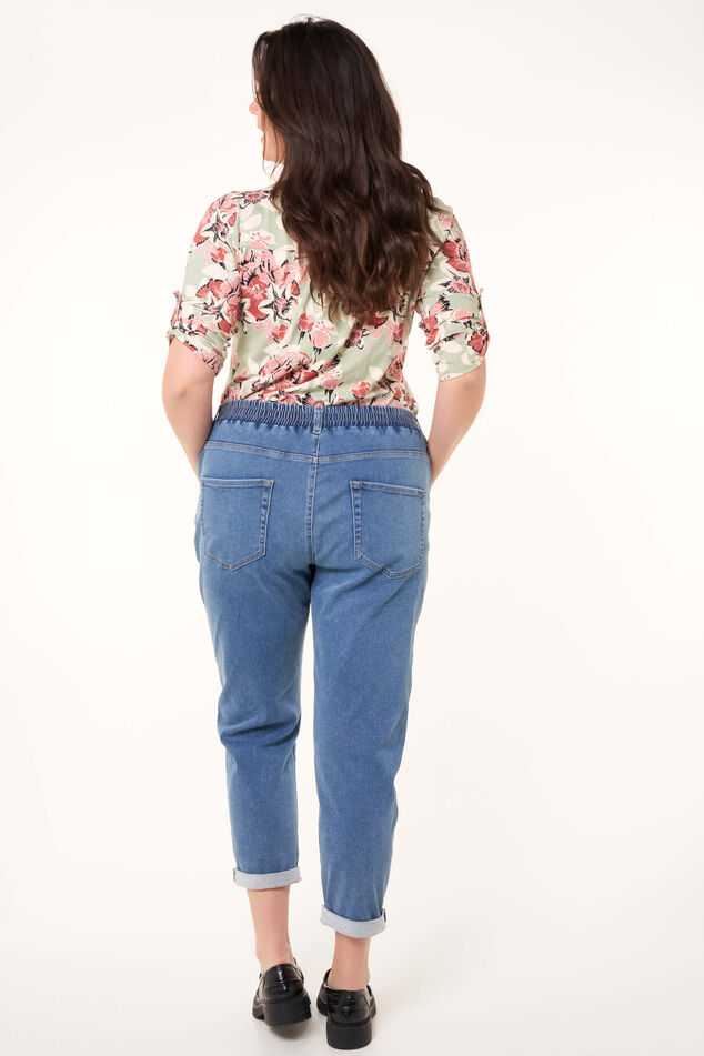 Jog denim broek image number 3