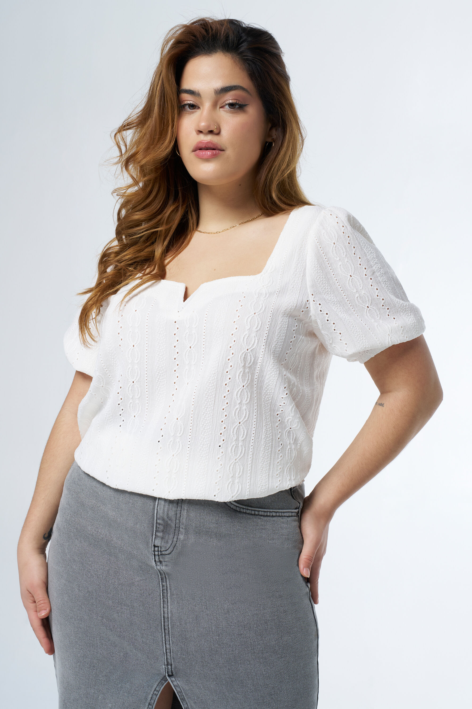 Top met patroon image number 0