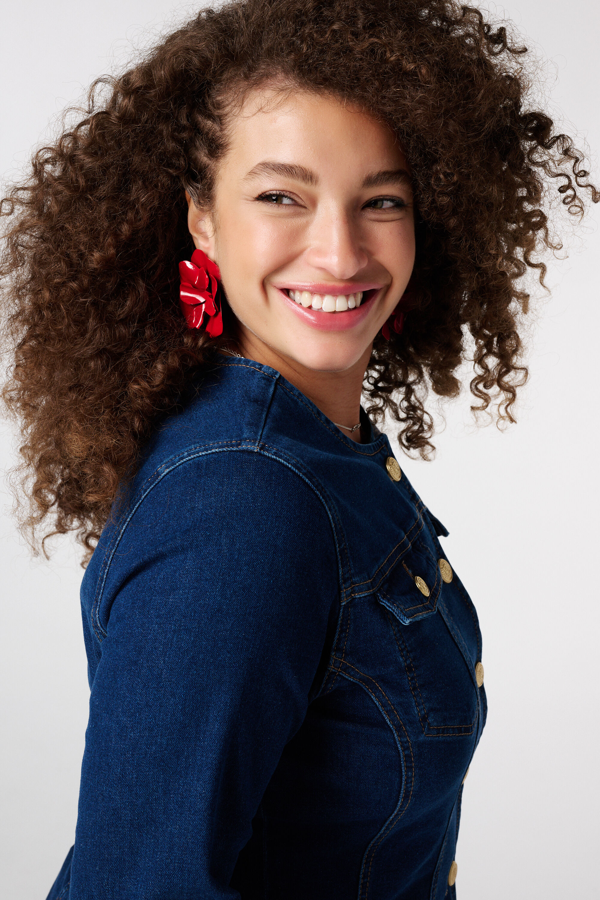 Aansluitend denim jasje image number 4