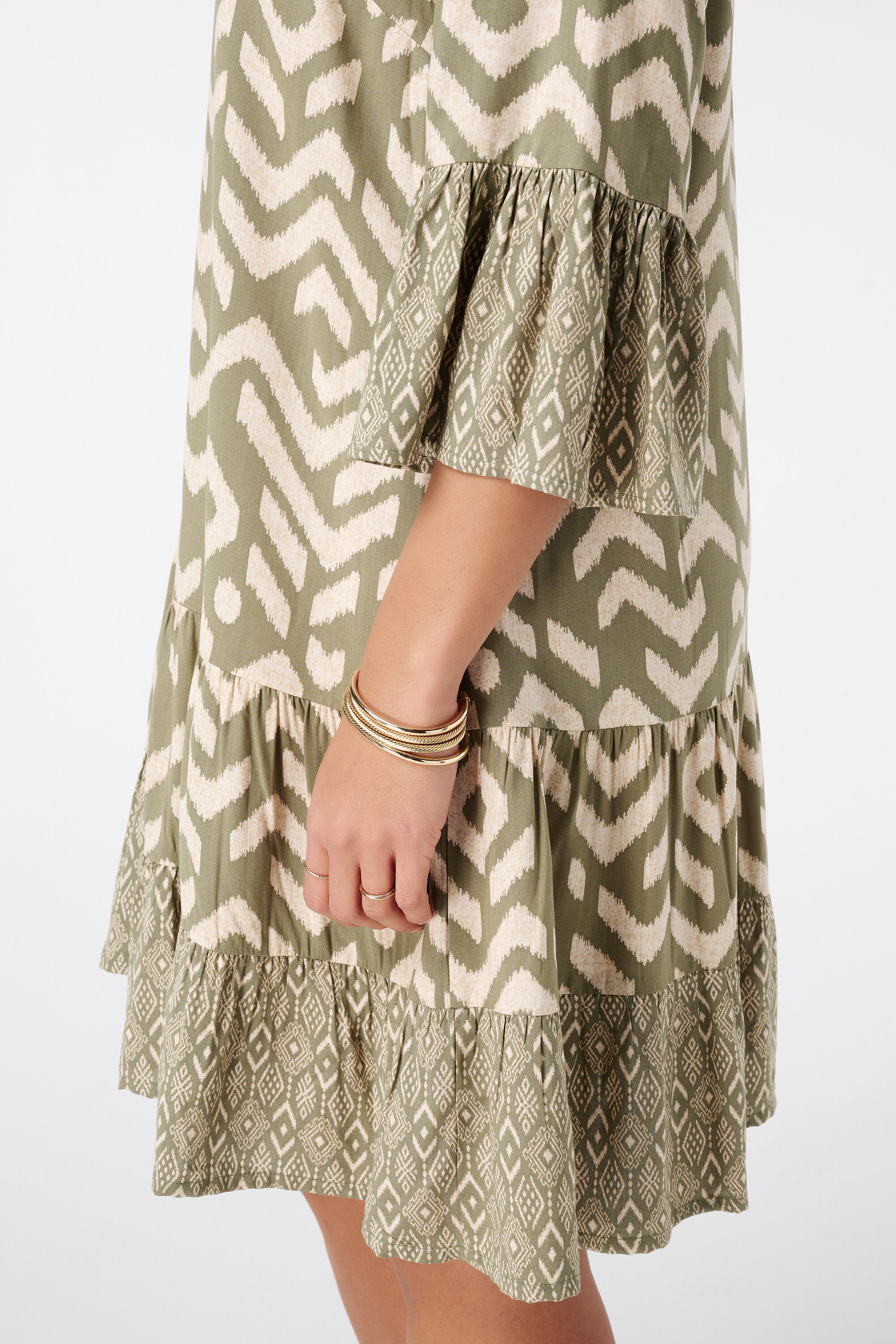 Luchtige jurk met print image number 4