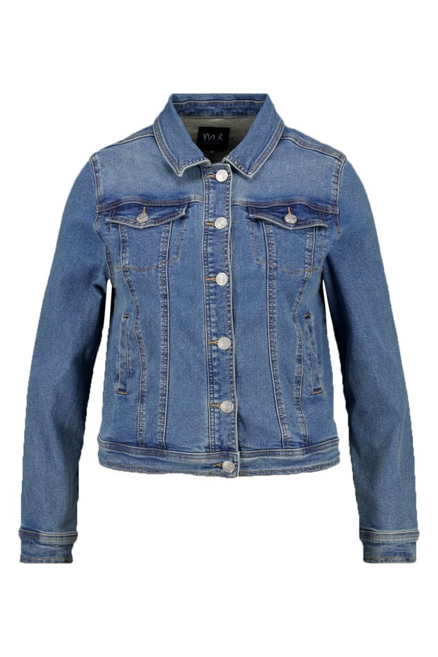 Denim jasje met stretch image number 1