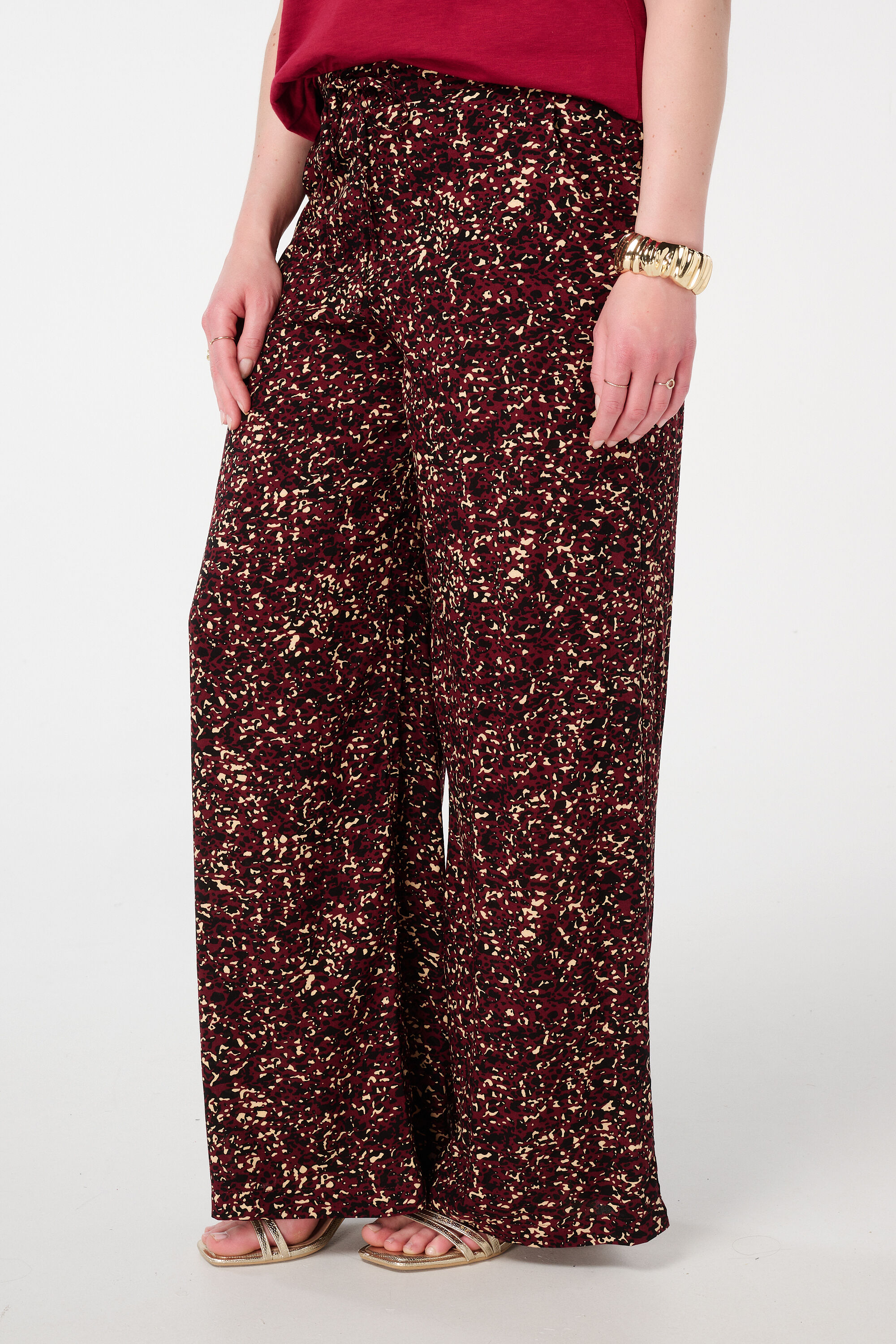 Luchtige broek met print image number 5