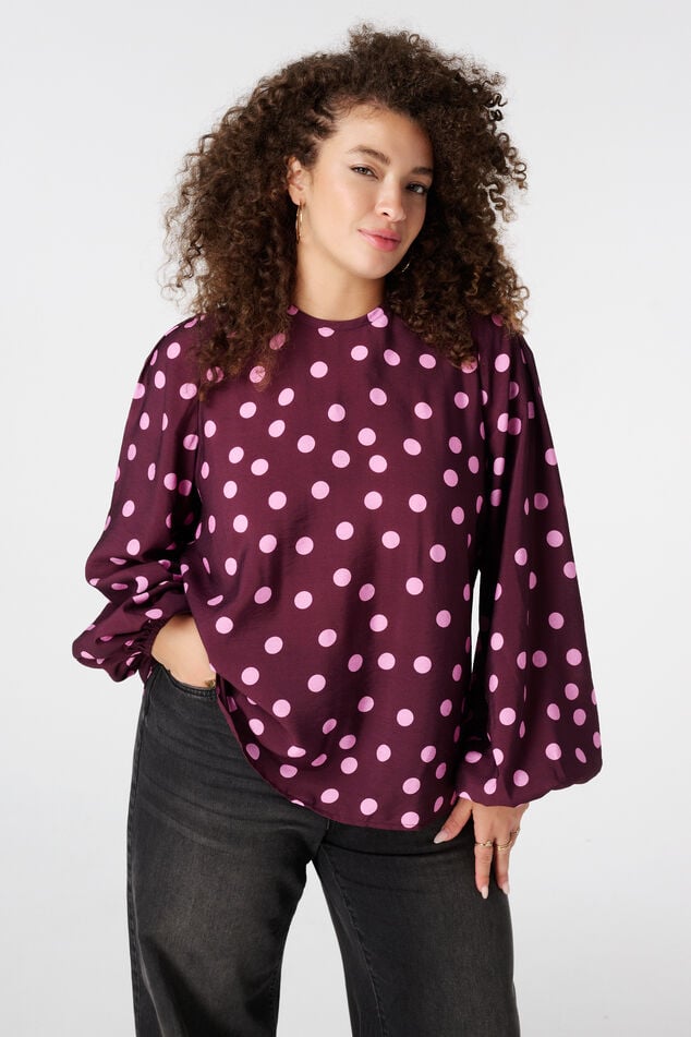 Polka dot blouse image number 0