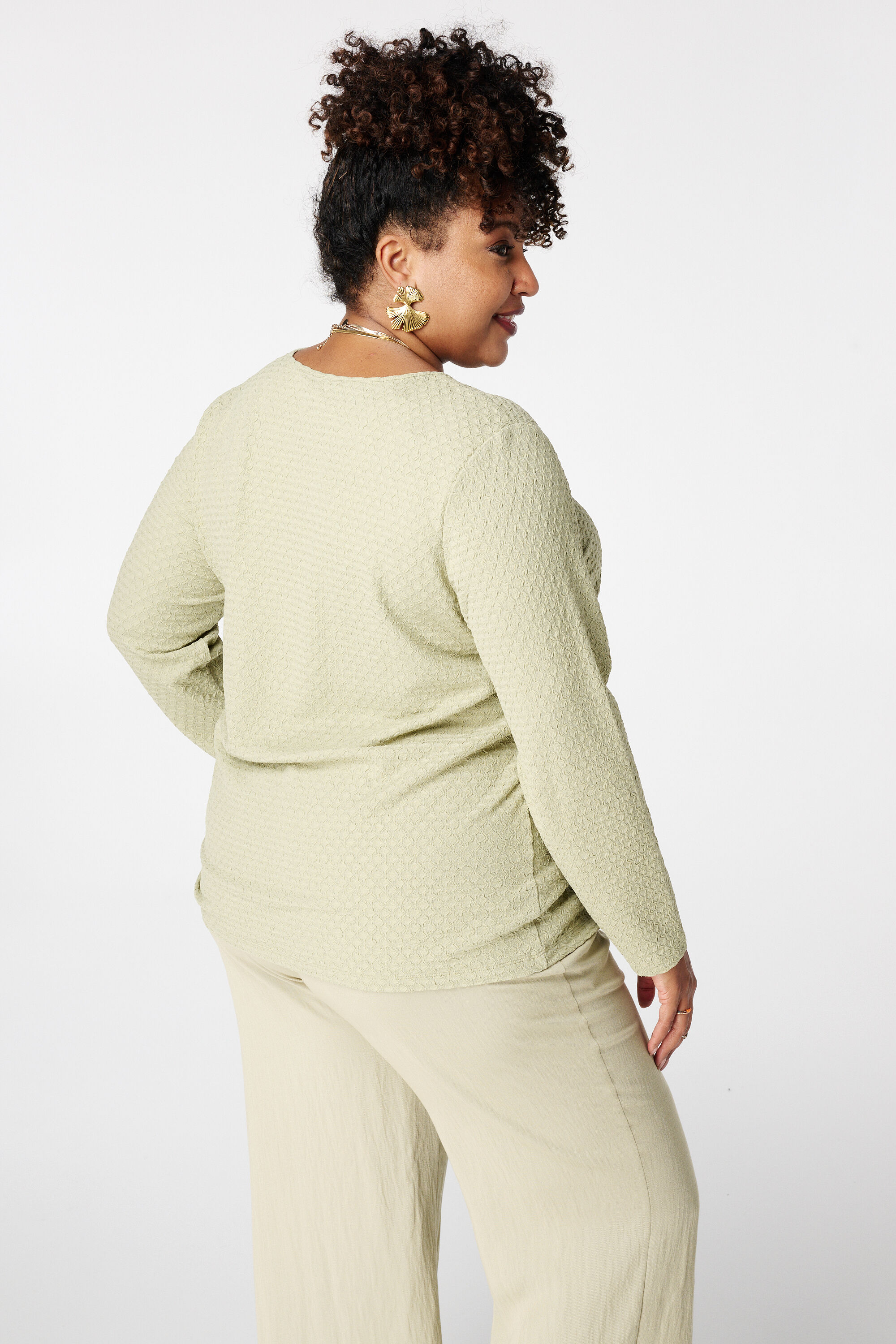 Top met opengewerkt detail image number 3