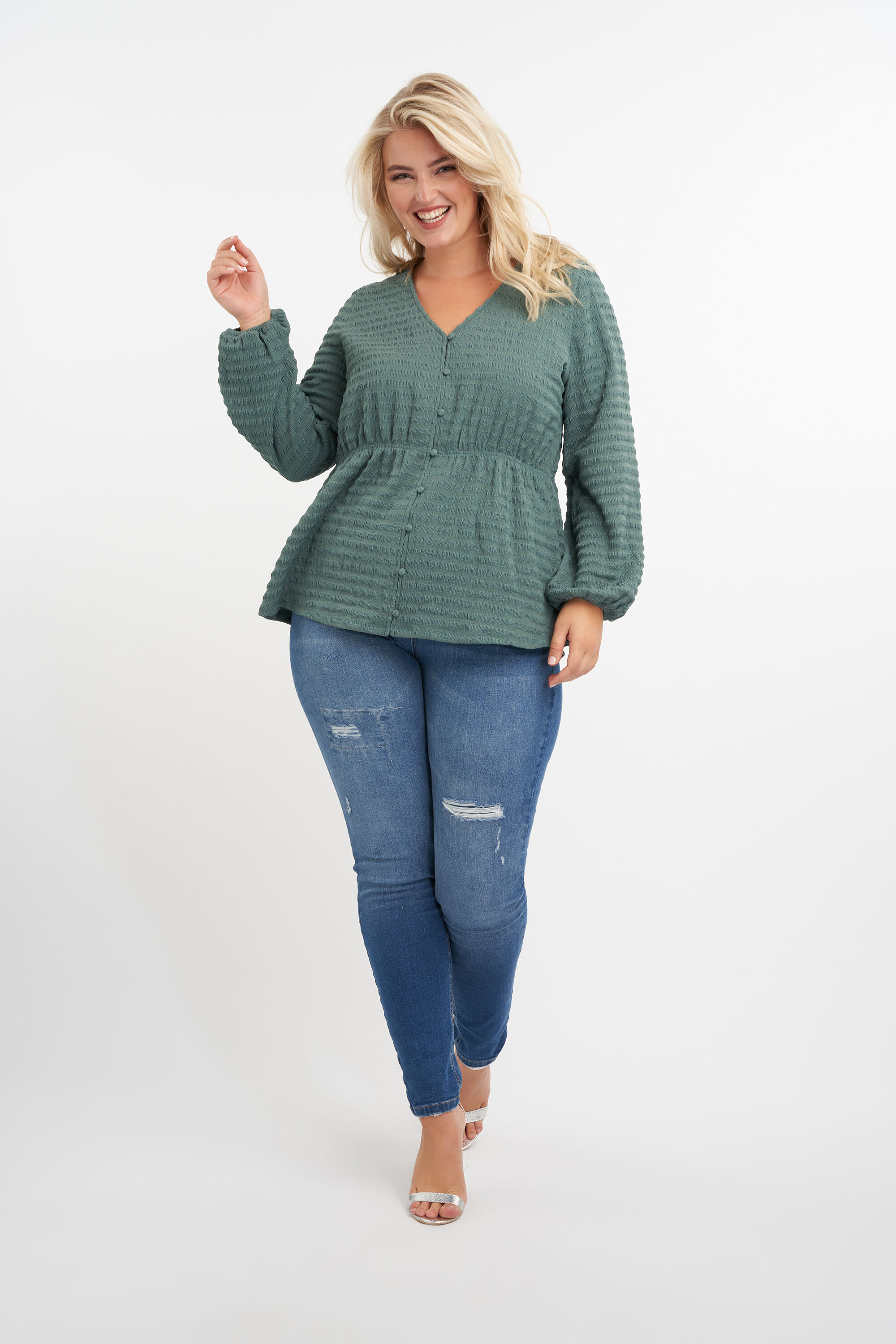 Top met V-hals image number 5