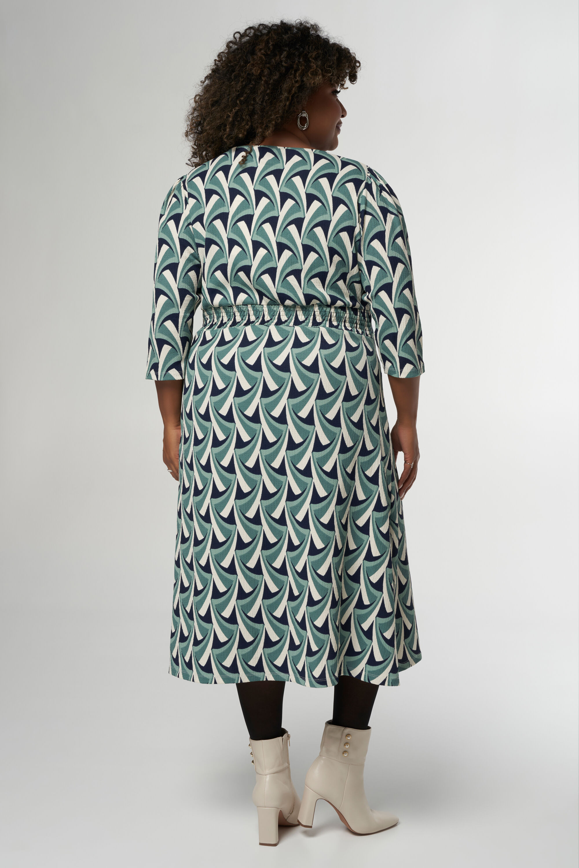 Midi jurk met print image number 3