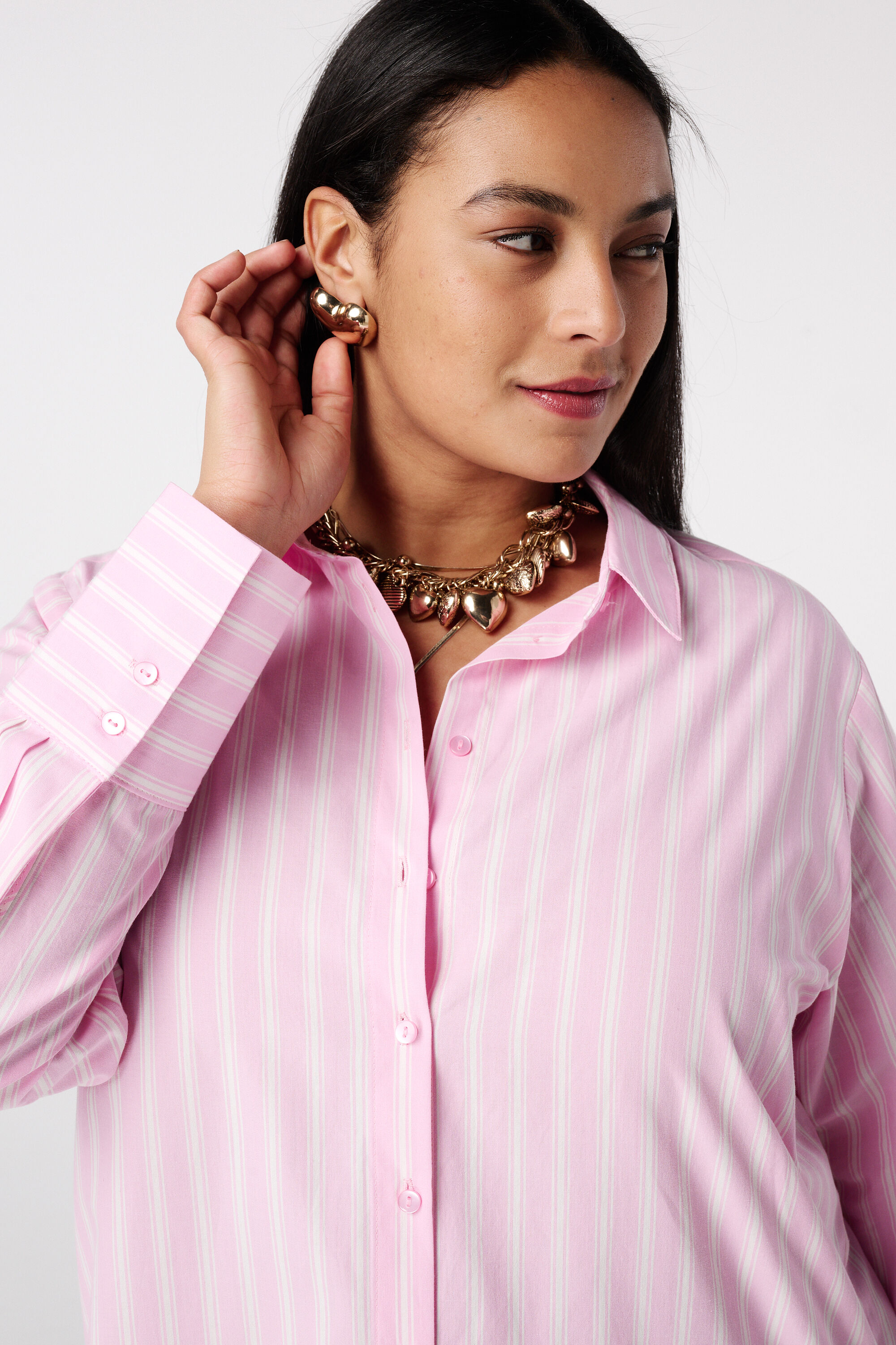 Gestreepte blouse image number 4