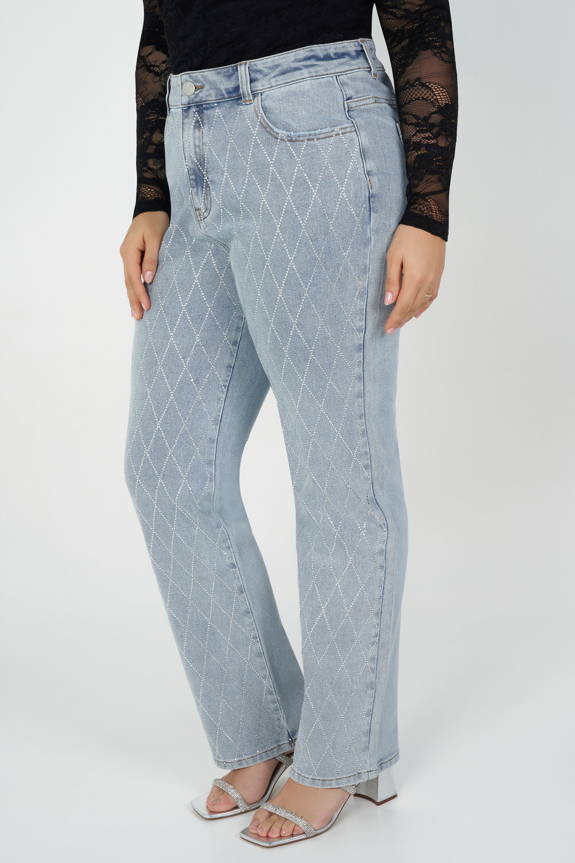 Jeans met diamantjes image number 5