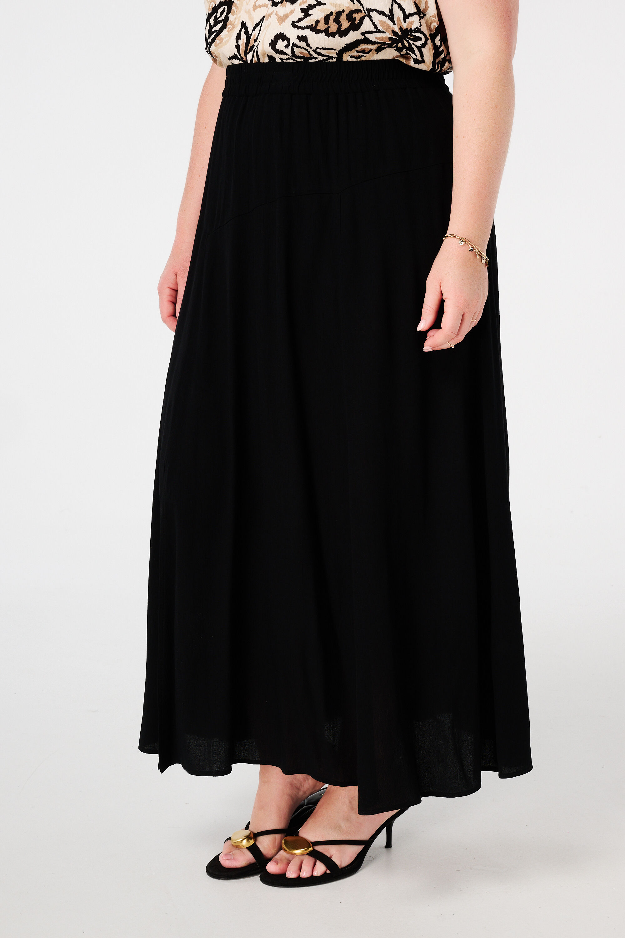 Rok met elastieke tailleband image number 5