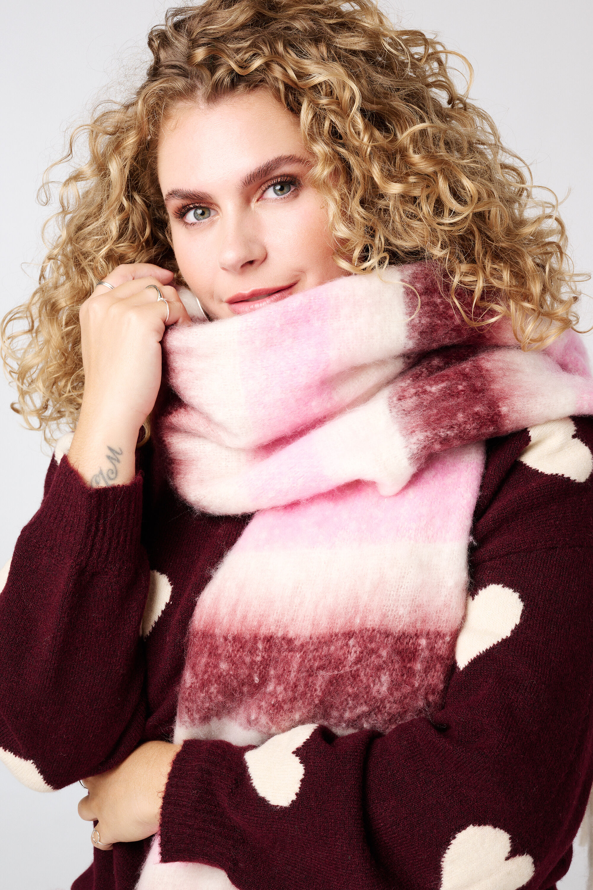 Zachte wintersjaal met print image number 2