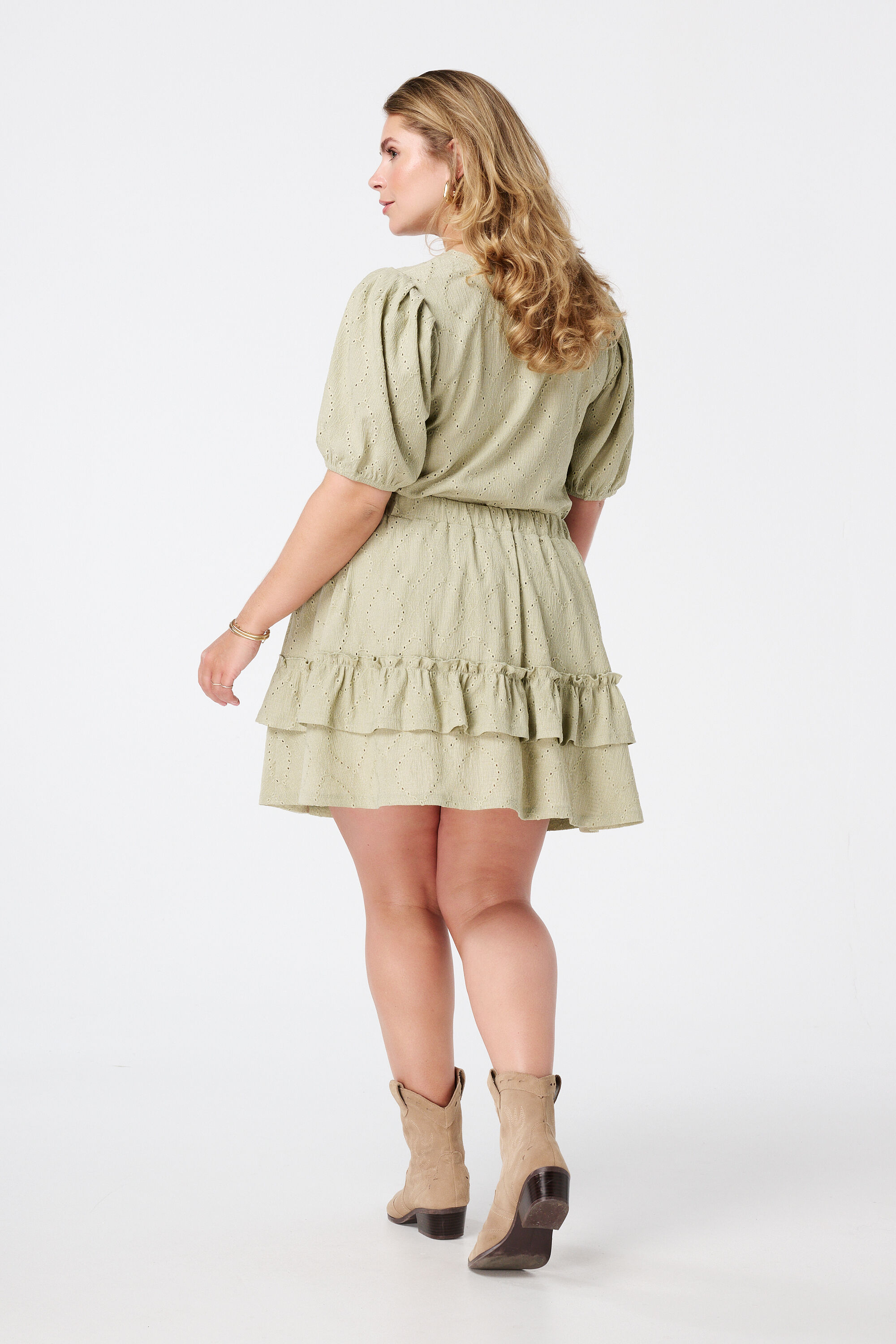 Rok met broderie-look image number 1