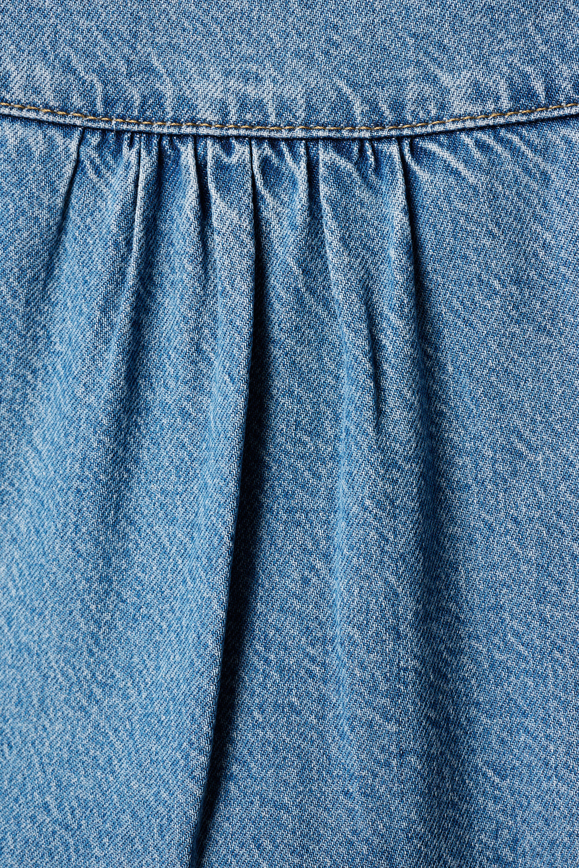 Denim blouse image number 6