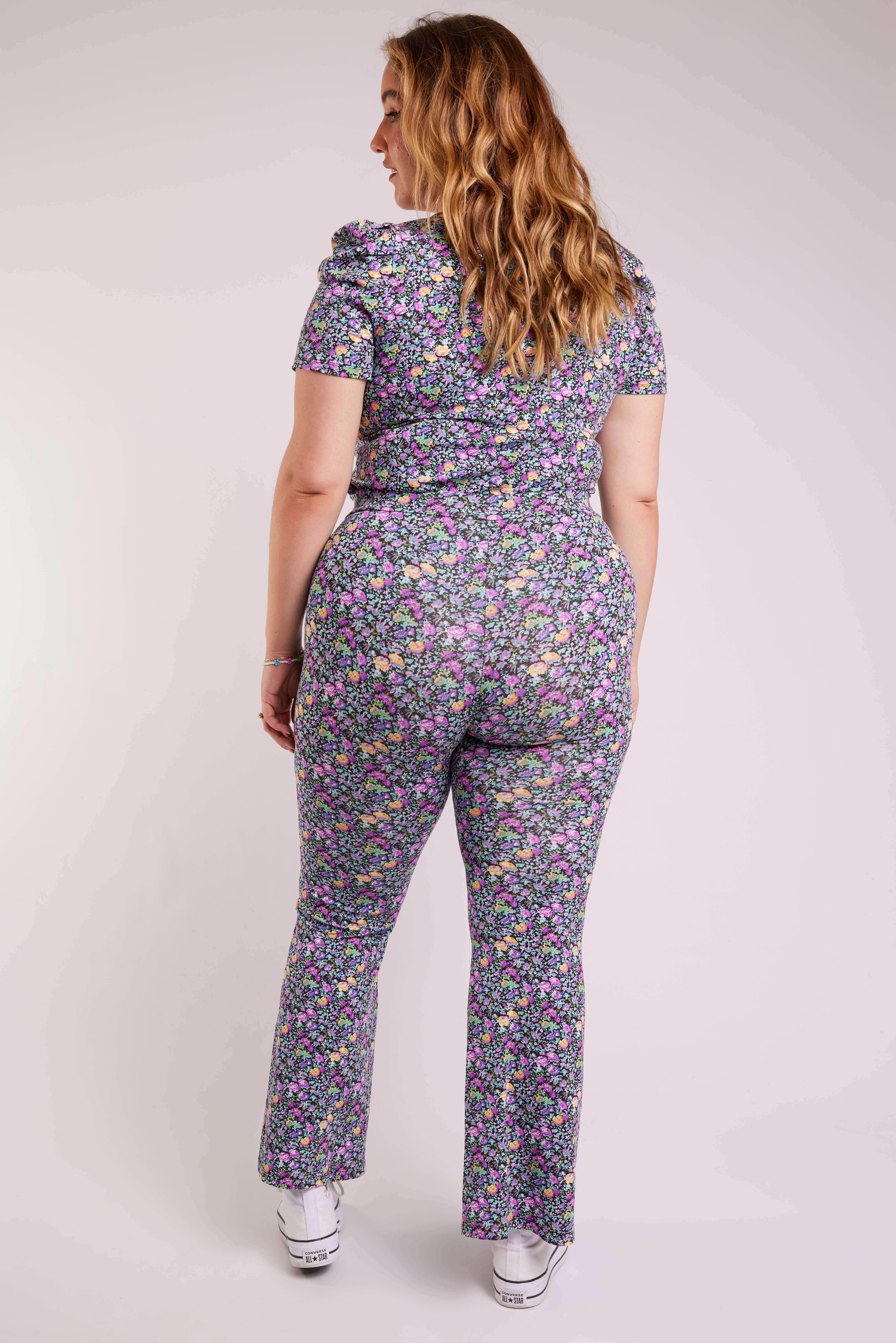 Flared legging met print image number 4