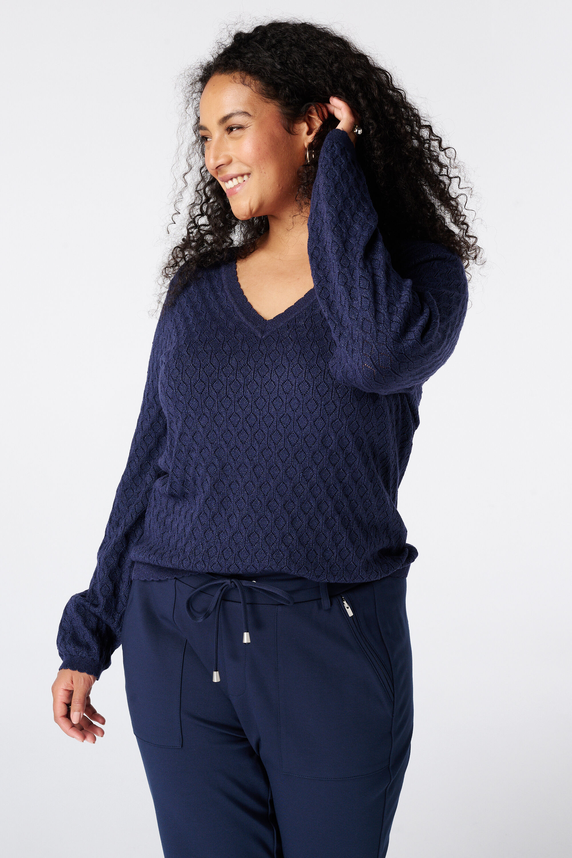 Tapered broek met elastische taille