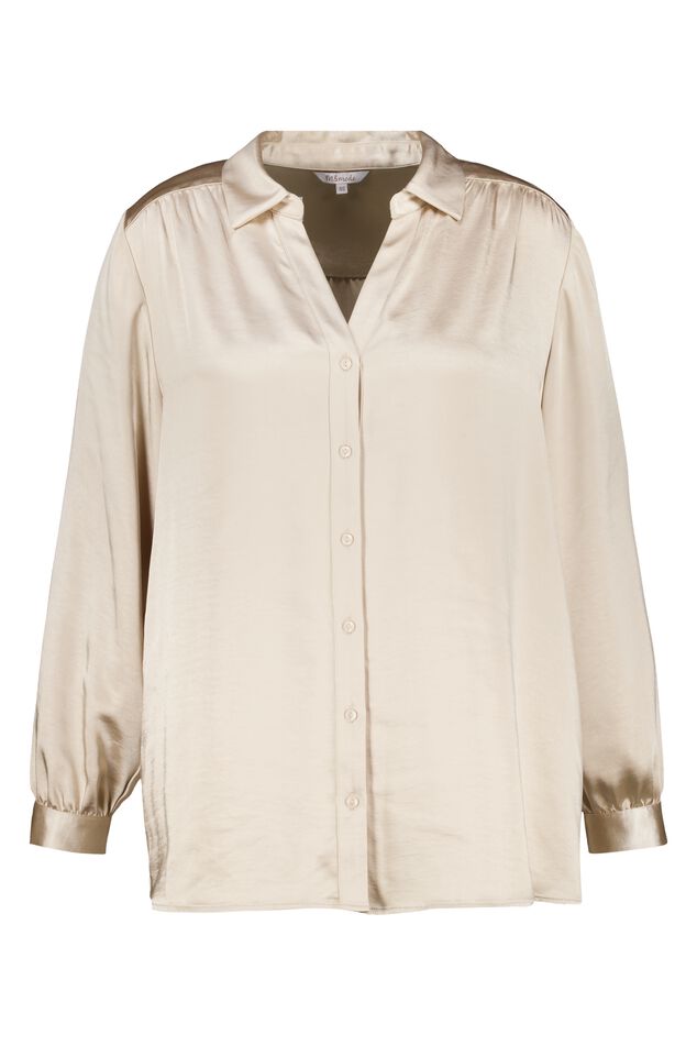 Blouse met satijnlook image number 1